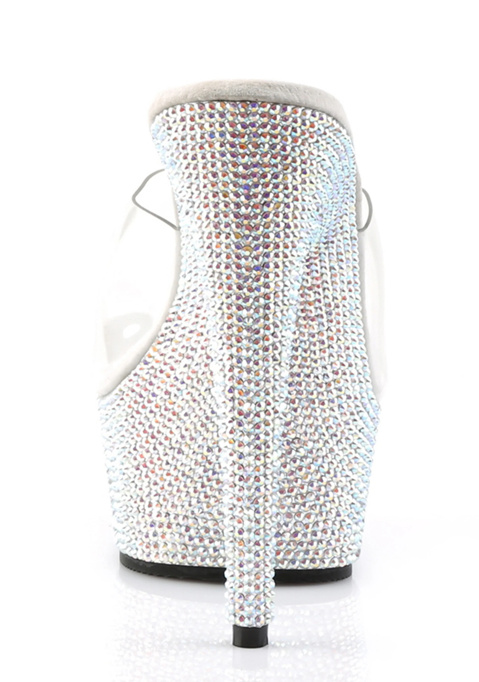 Bejeweled-601DM Platform Slides-Silver - Image 4