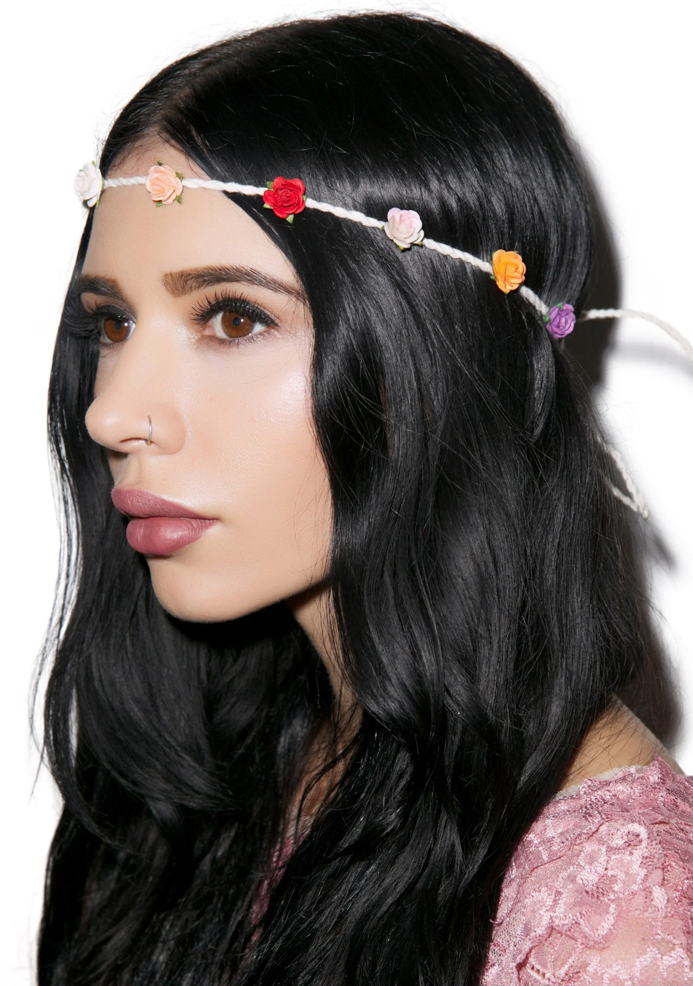 Bella Floral Headband - Pink - Image 10