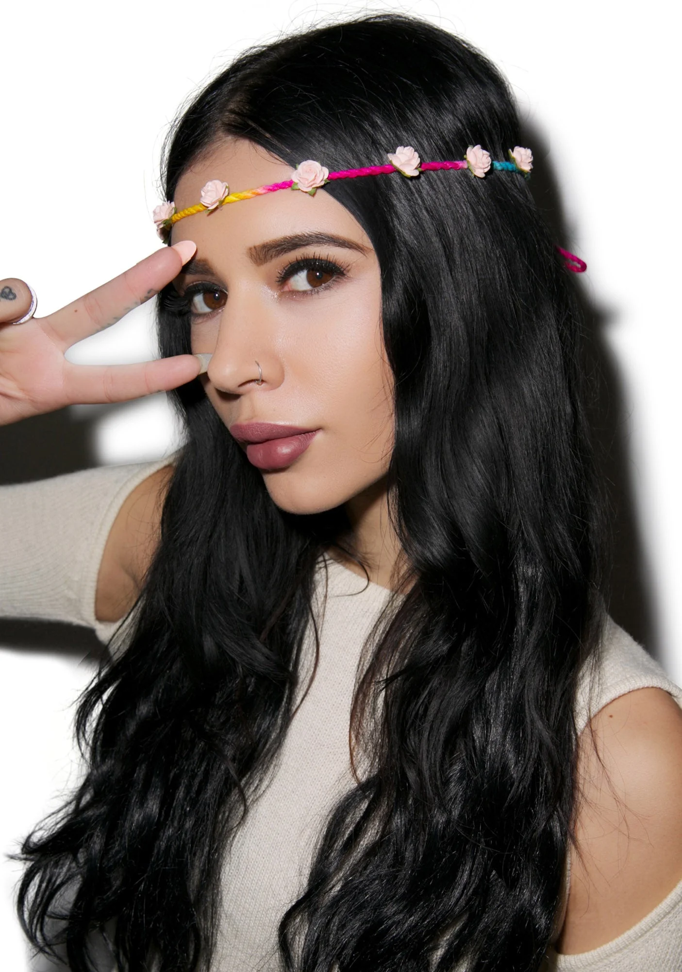 Bella Floral Headband - Pink - Image 21