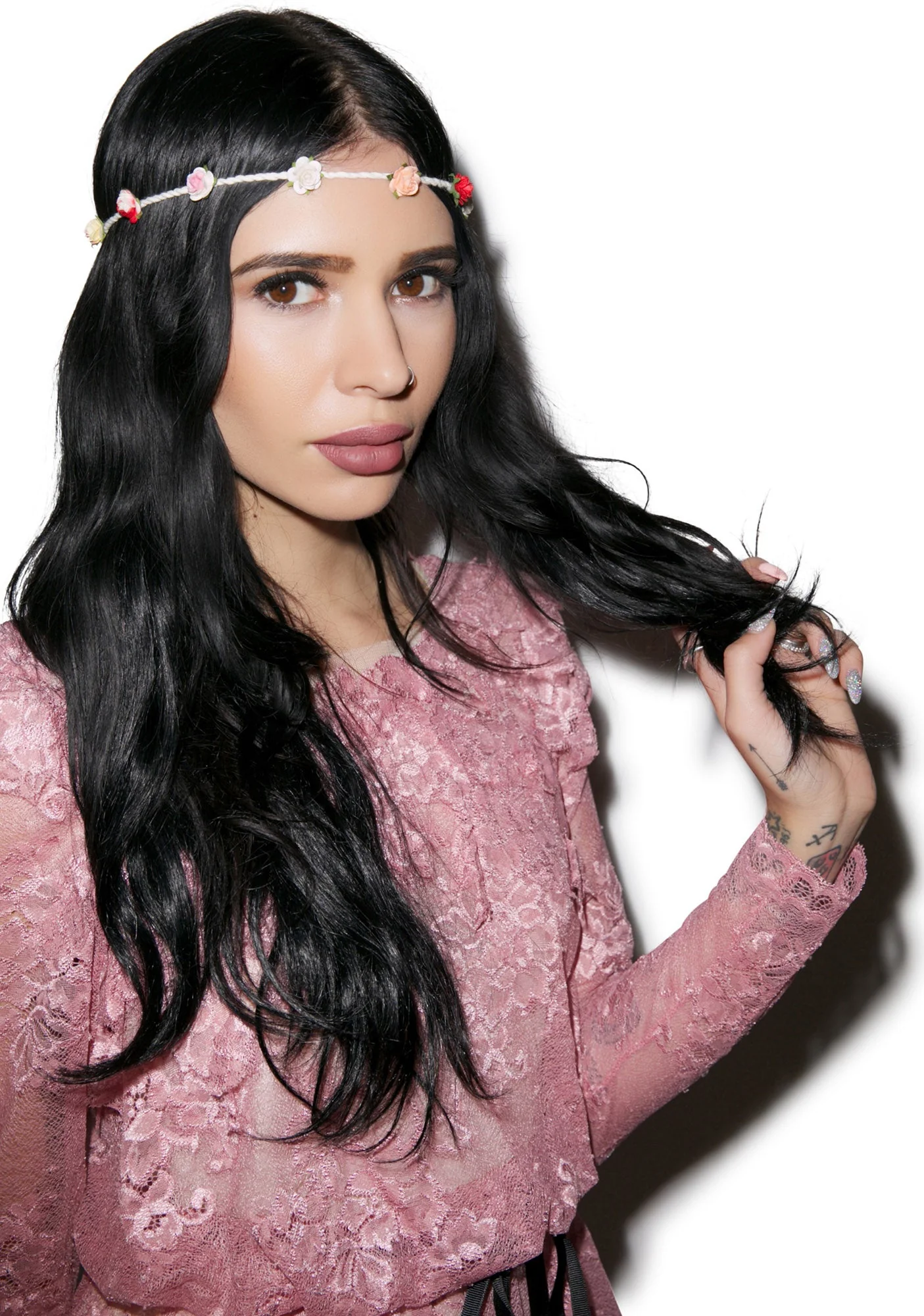 Bella Floral Headband - Purple - Image 16