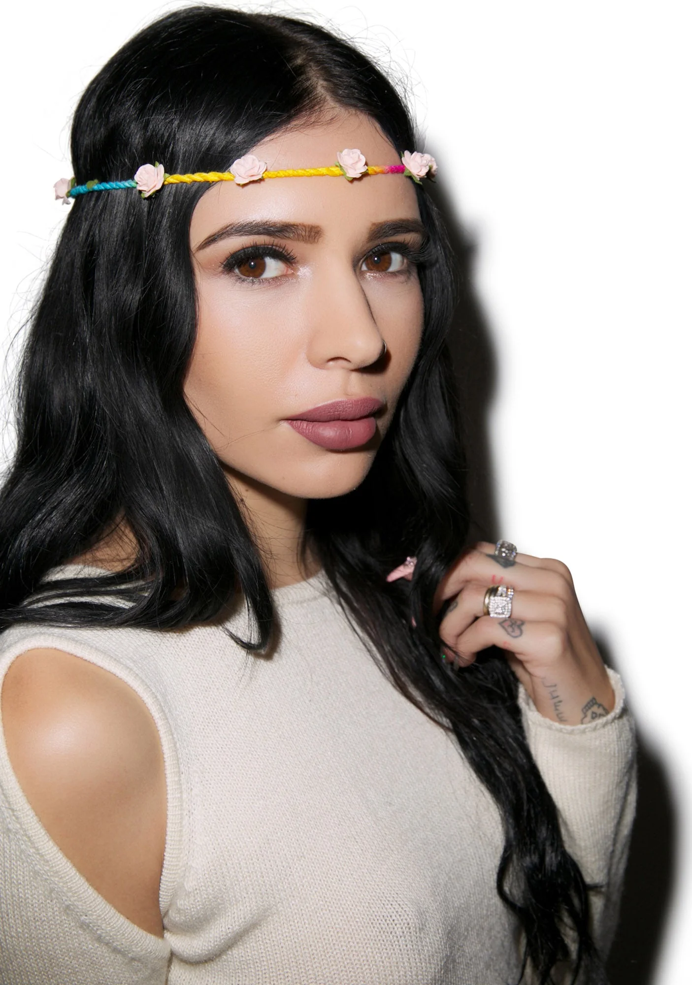 Bella Floral Headband - Purple - Image 23