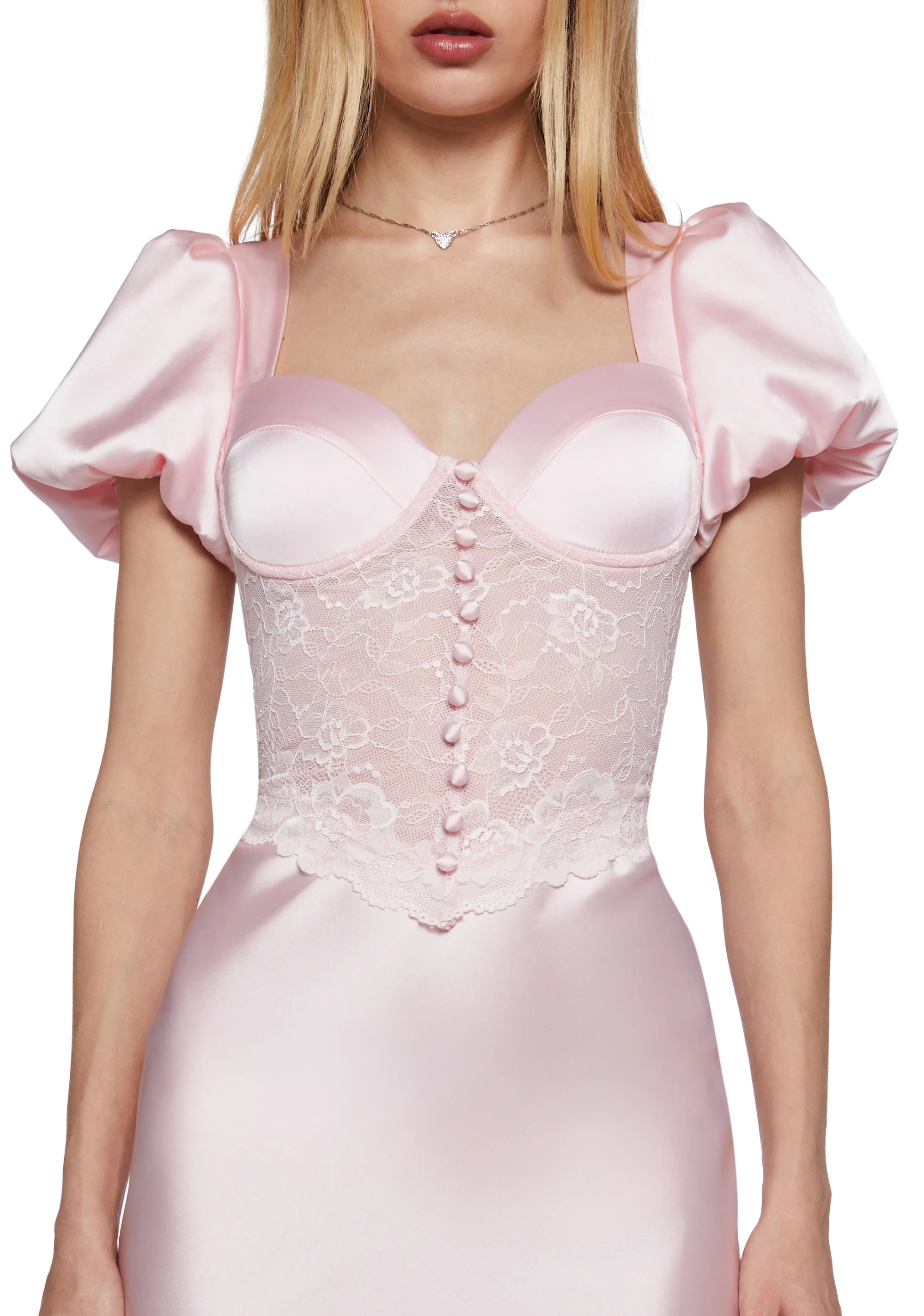 Belle Kiss Satin Gown - Image 2