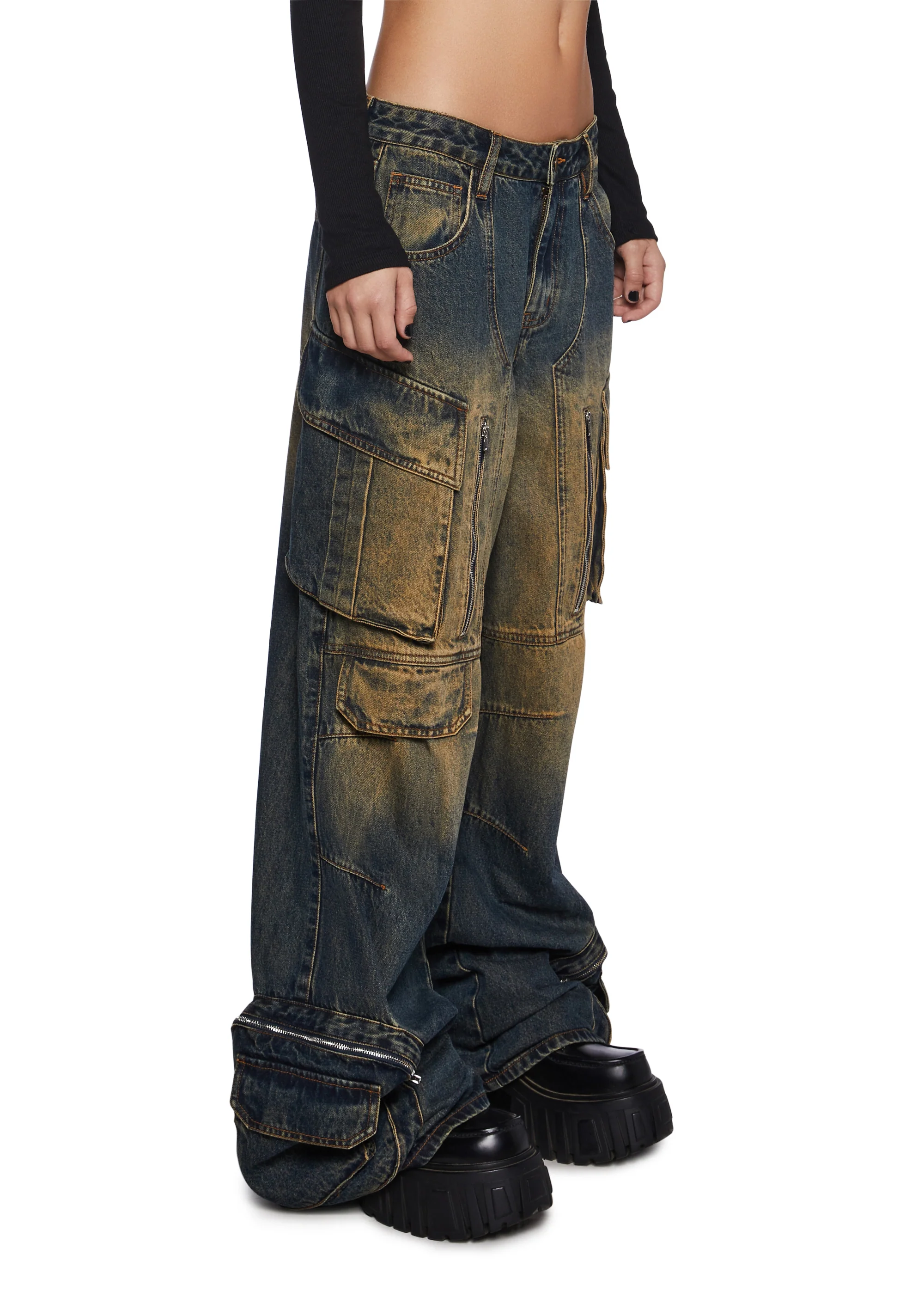 Bending The Rules Cargo Jeans - Image 3