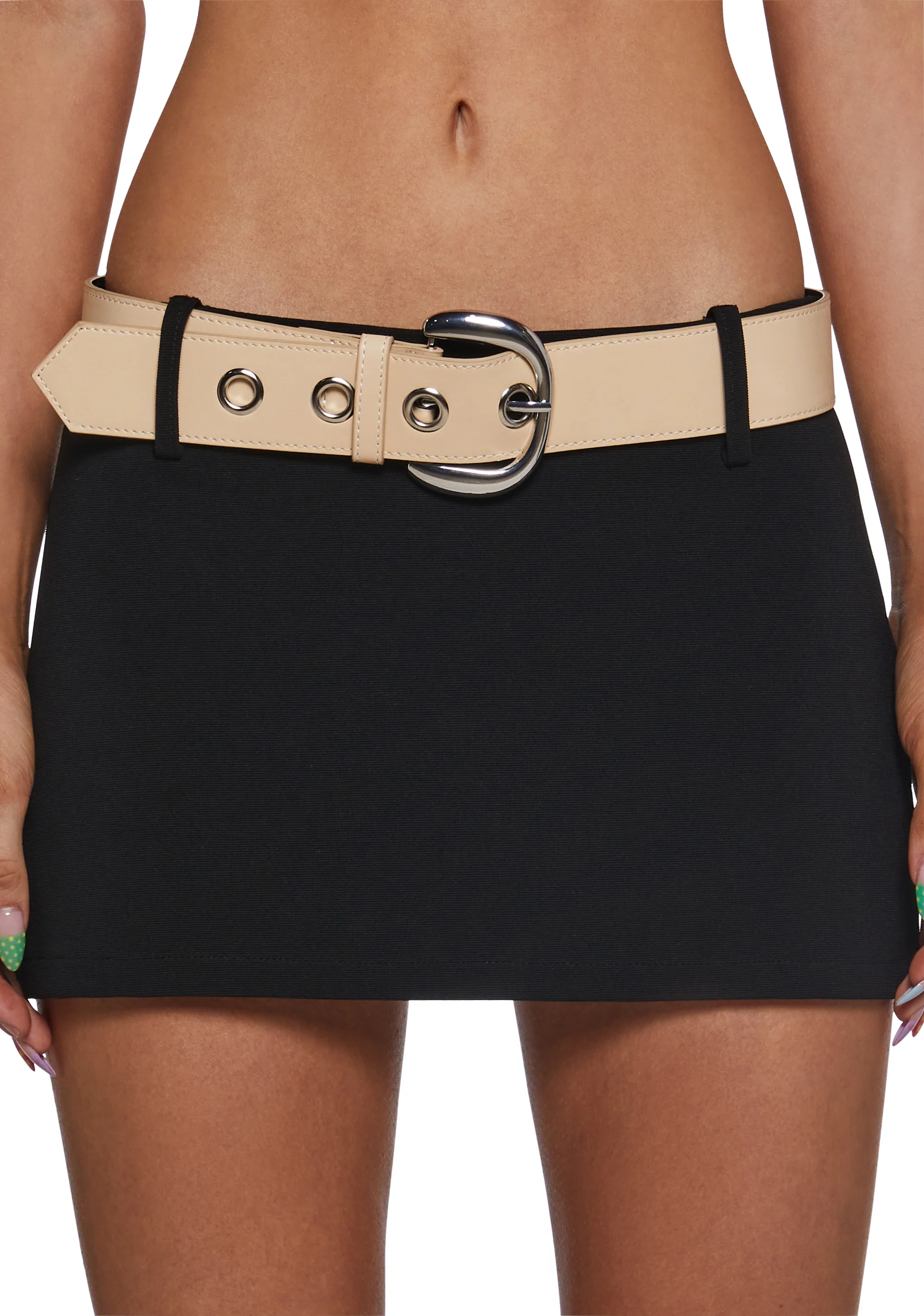 Popular Girl Belted Mini Skort - Image 5