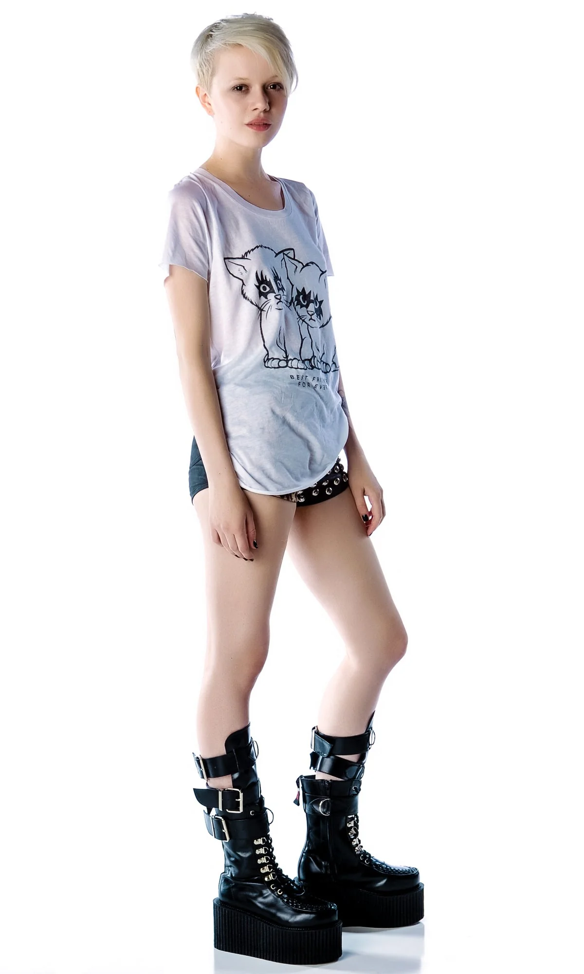 Best Friends For Ever Tee - Black - Image 7