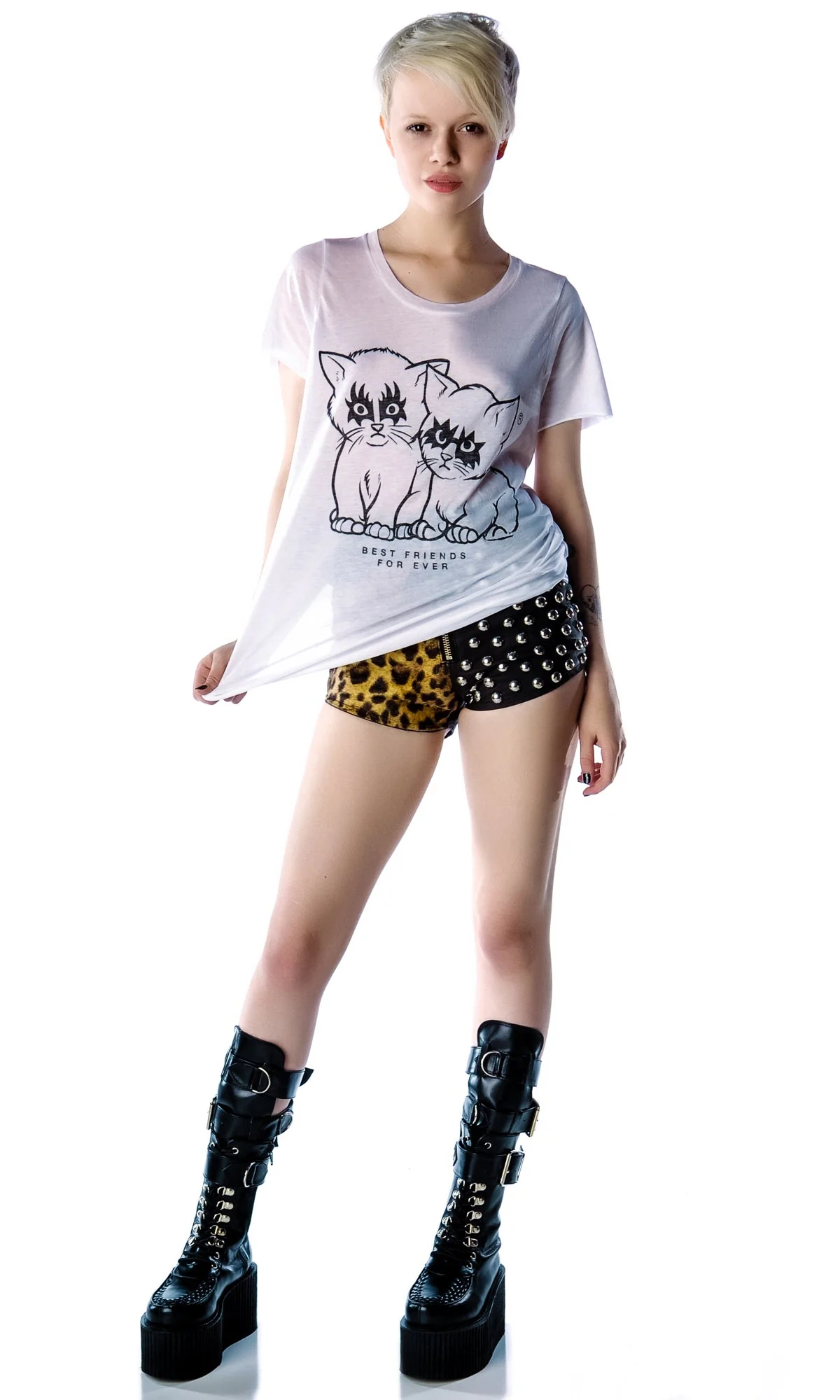 Best Friends For Ever Tee - Black - Image 8
