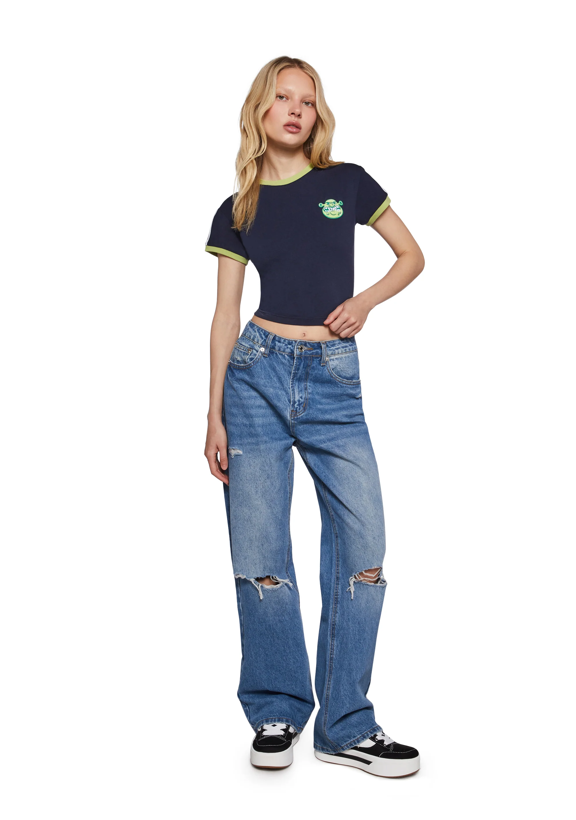 Beware Stare Jersey Tee - Image 2