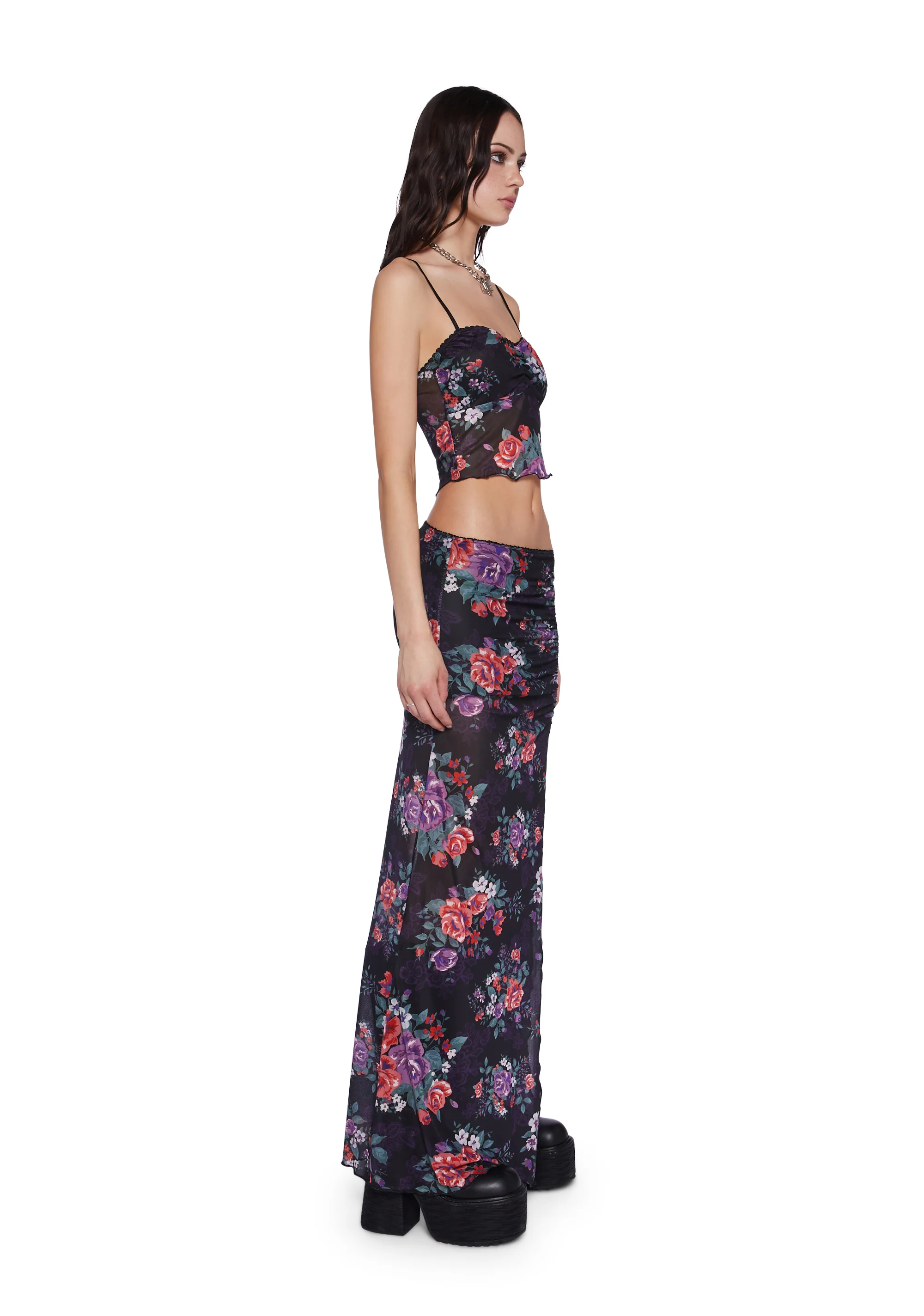 Beyond The Garden Maxi Skirt Set - Image 4