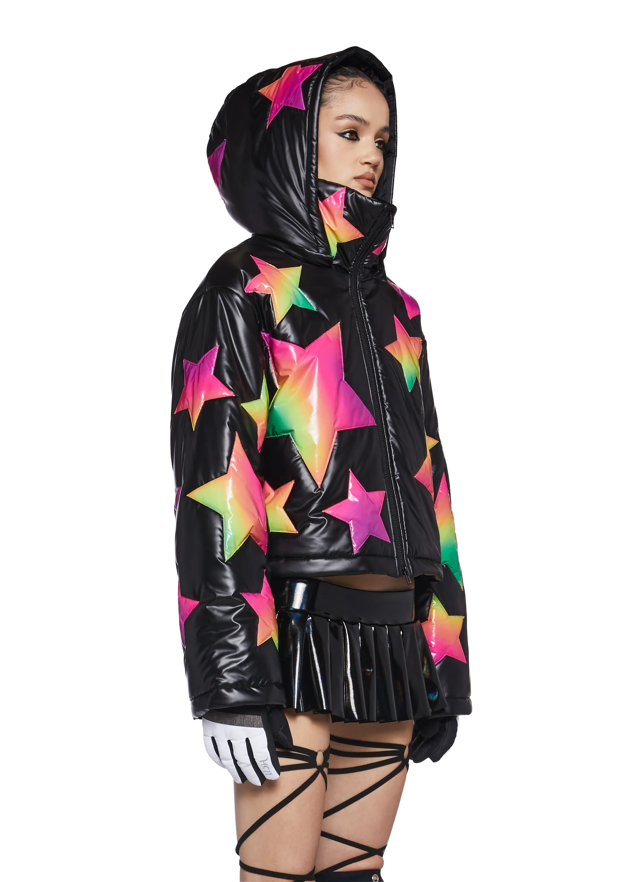 Beyond The Stars Puffer Jacket- Ombre - Image 3