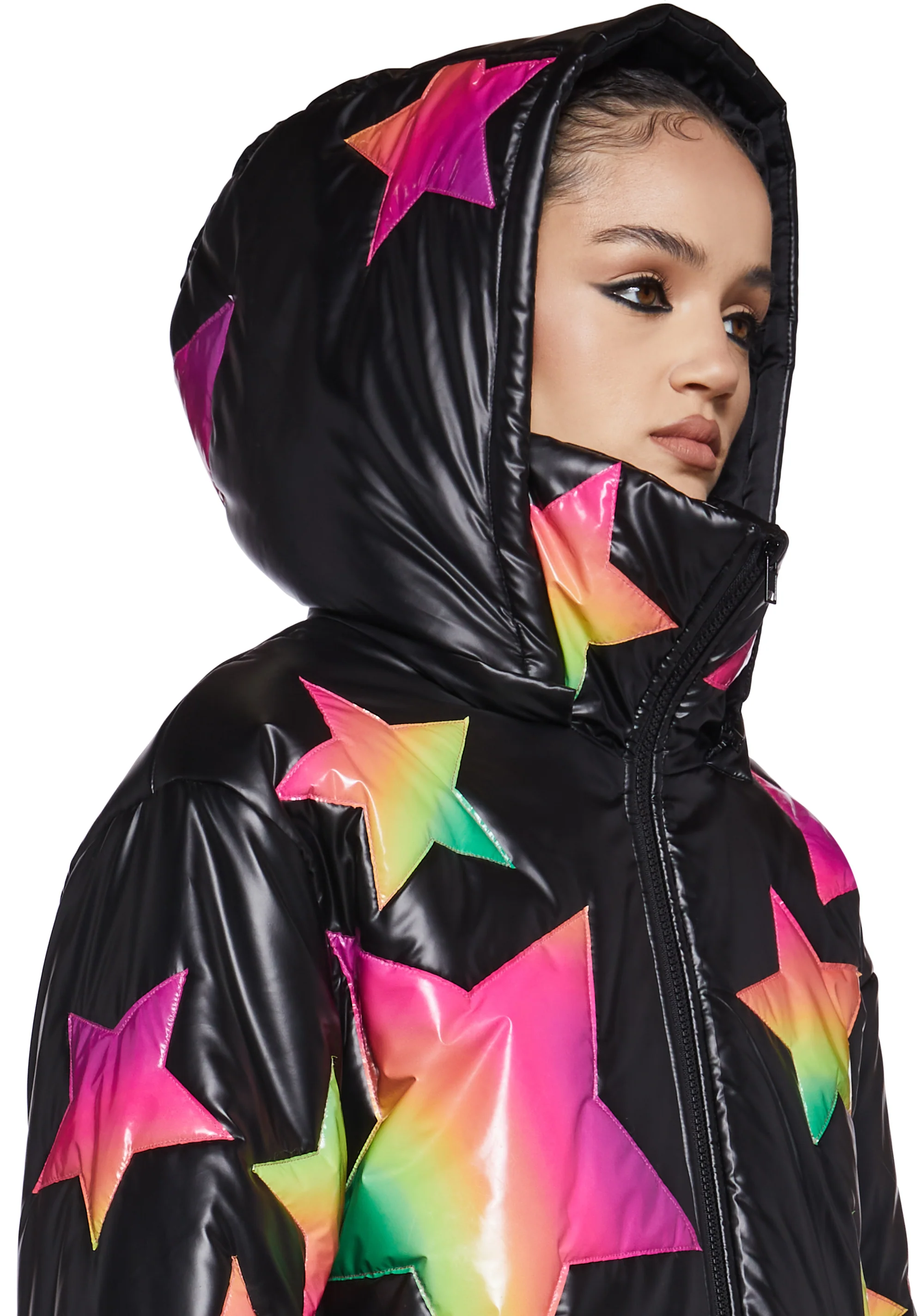 Beyond The Stars Puffer Jacket- Ombre - Image 7