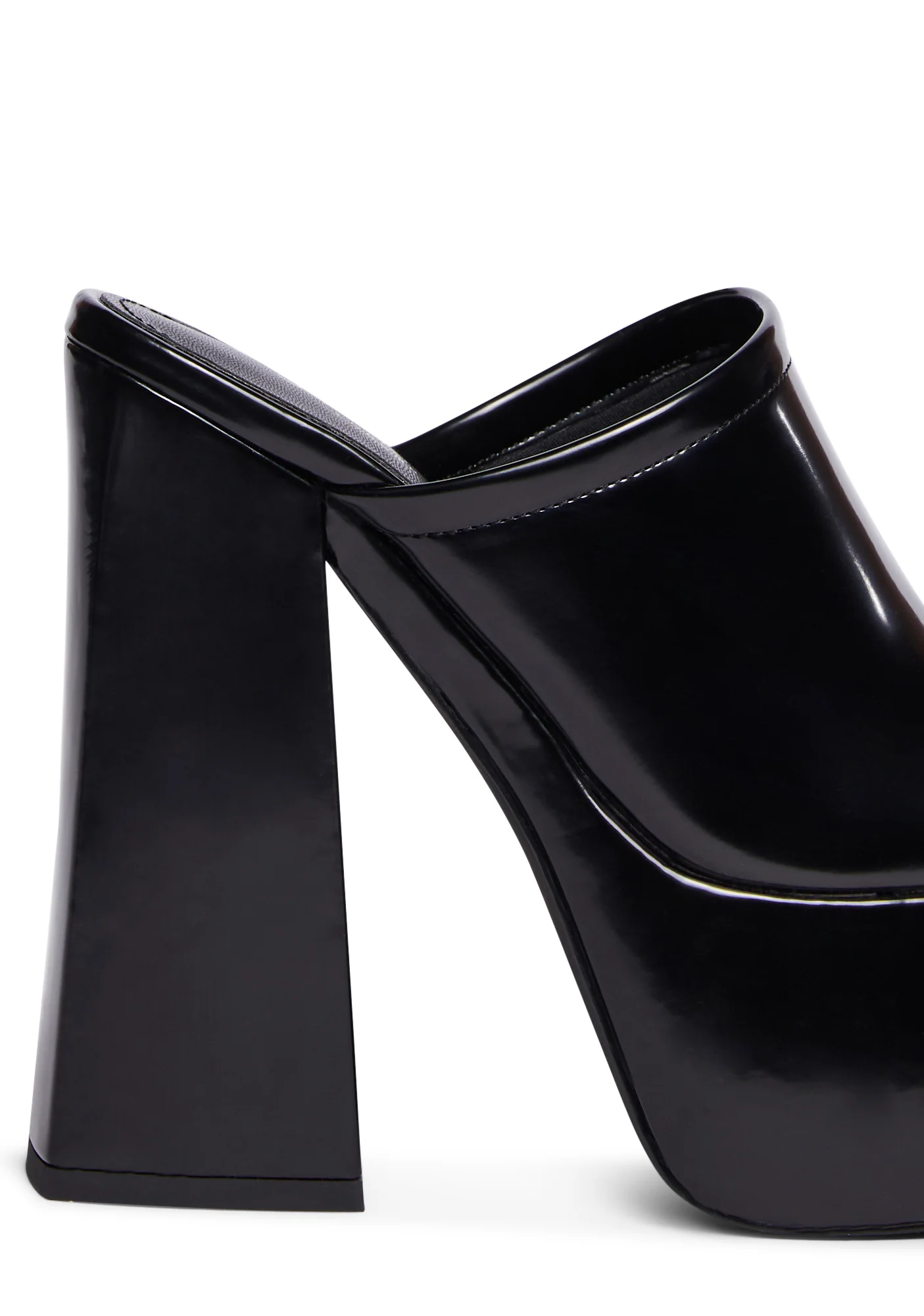 Beyza-2 Platform Mules - Black - Image 2