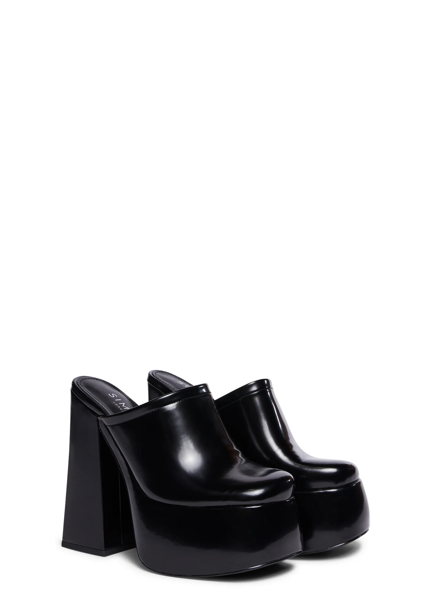 Beyza-2 Platform Mules - Black - Image 3