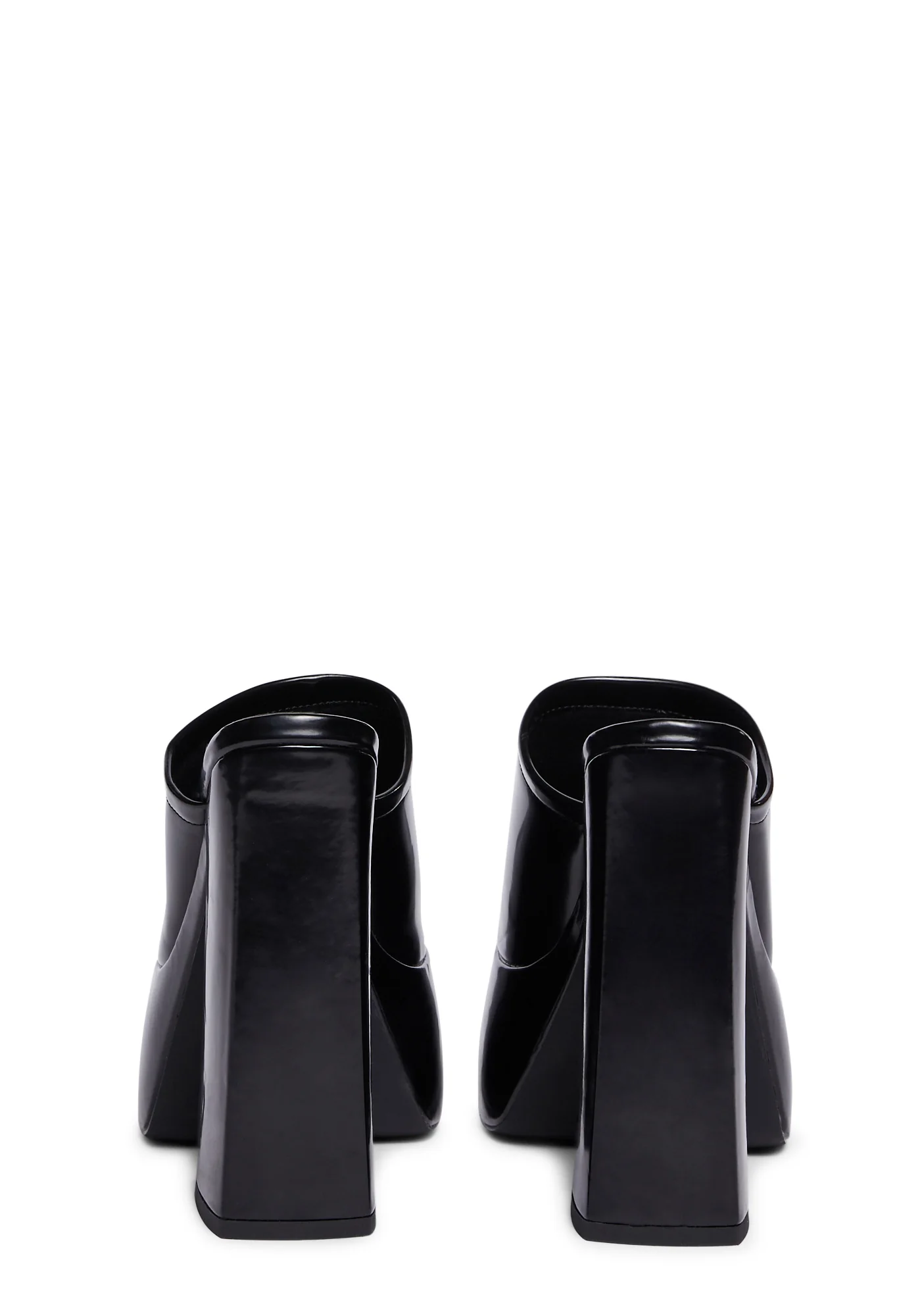 Beyza-2 Platform Mules - Black - Image 4