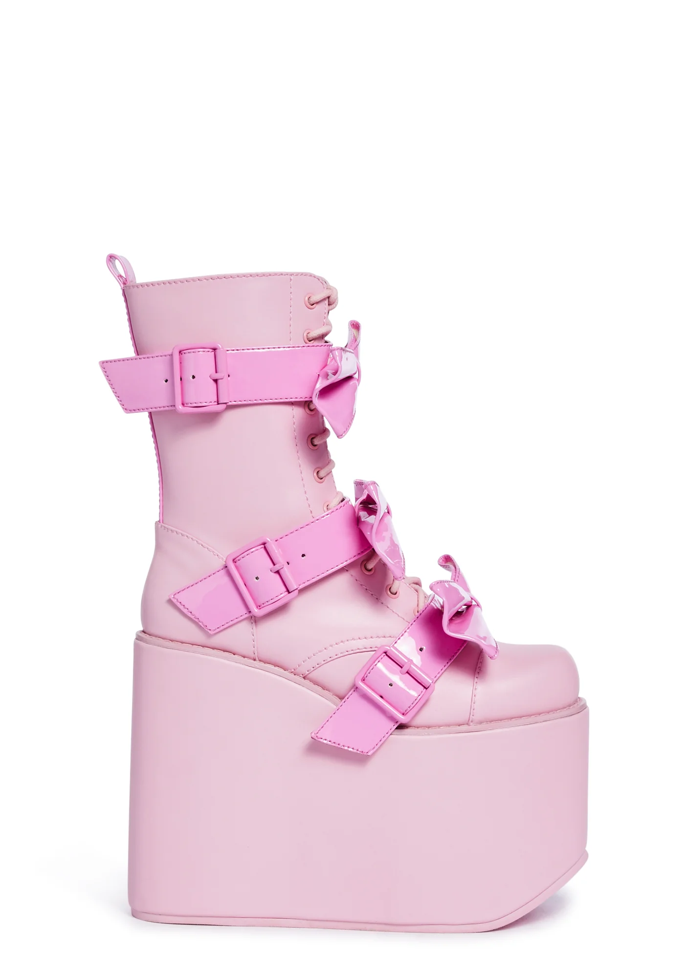 Big Bow Traitor Boots - Pink - Image 3