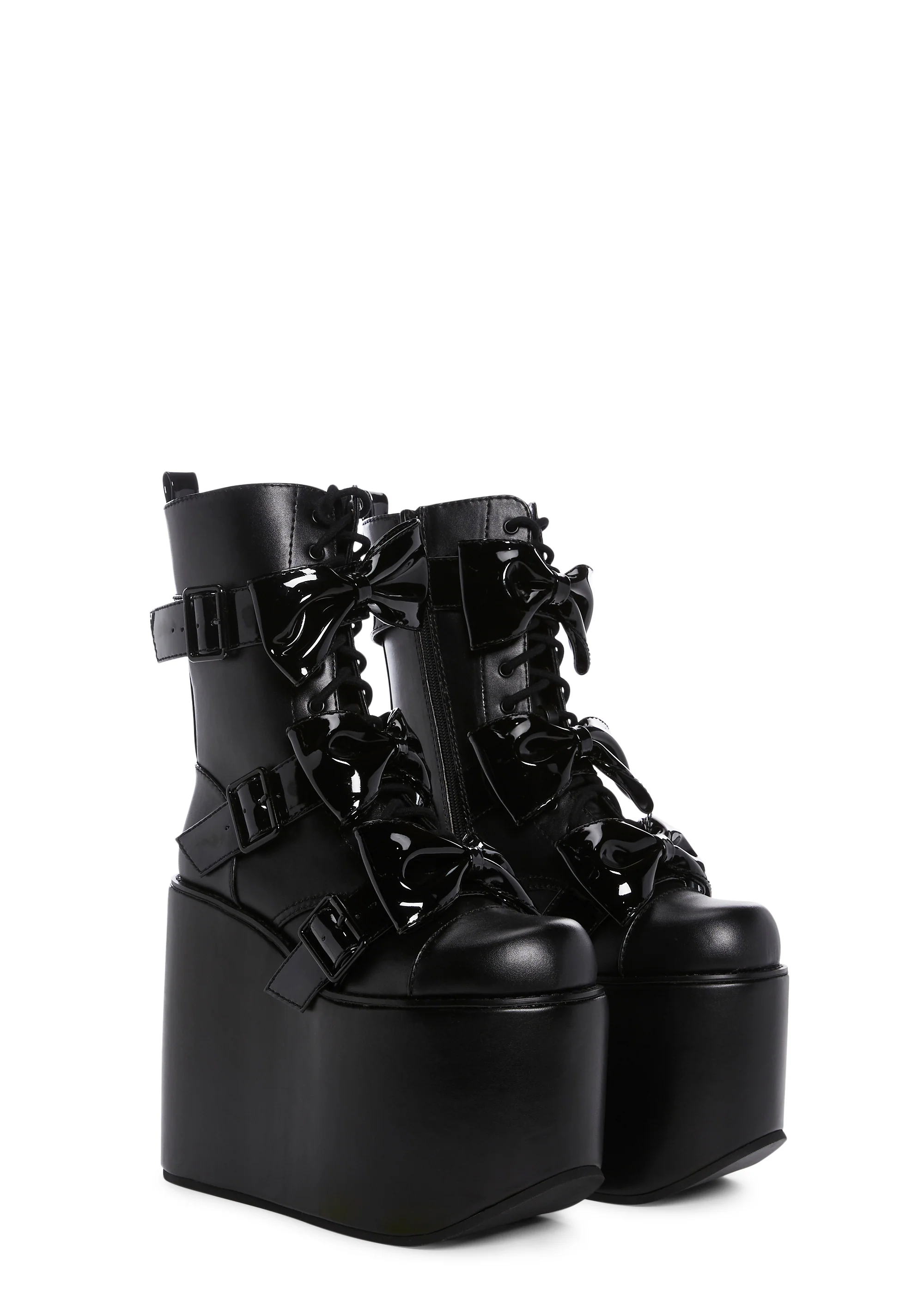 Big Bow Traitor Boots - Black - Image 3