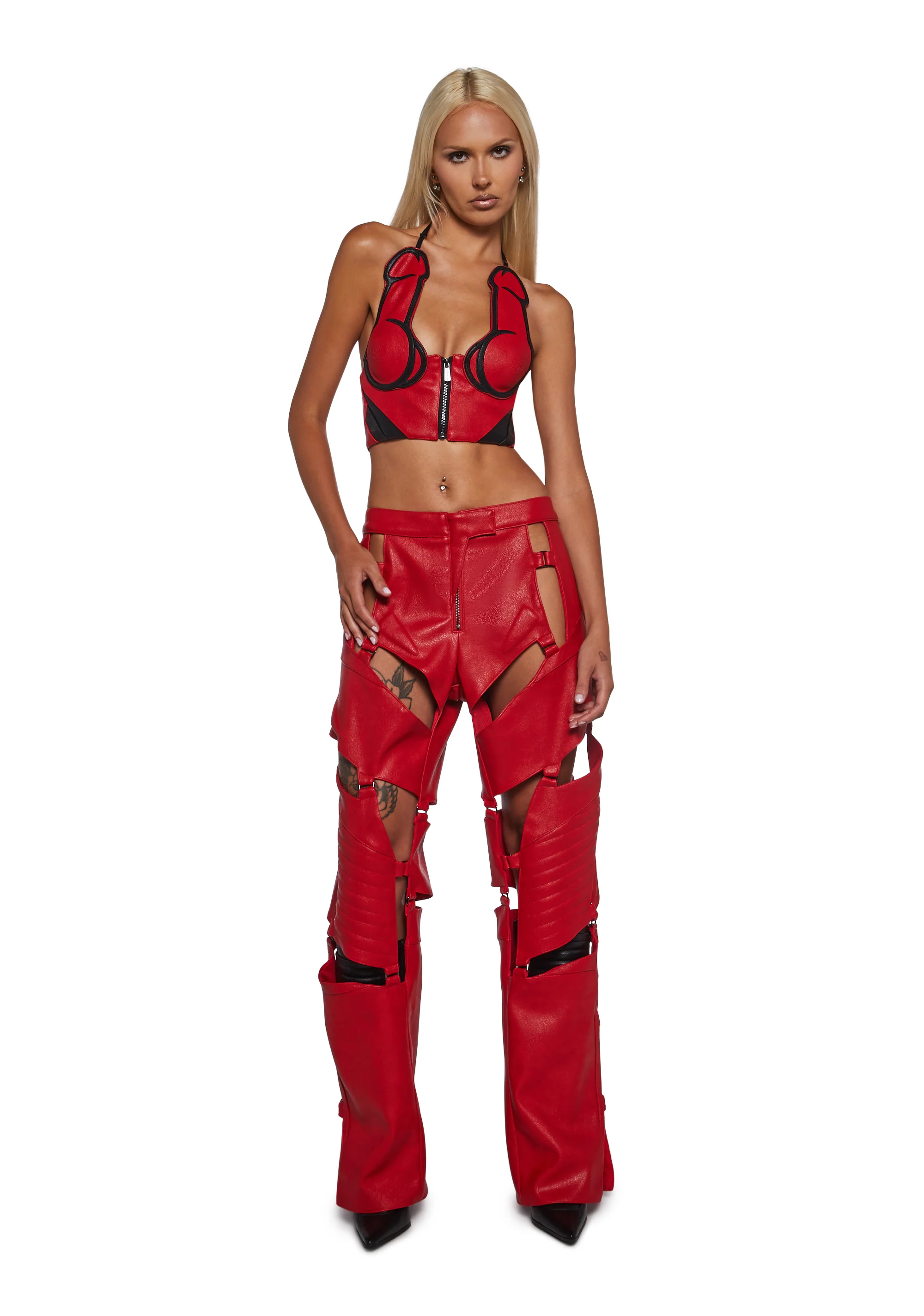 Biker Floating Pants - Red - Image 2
