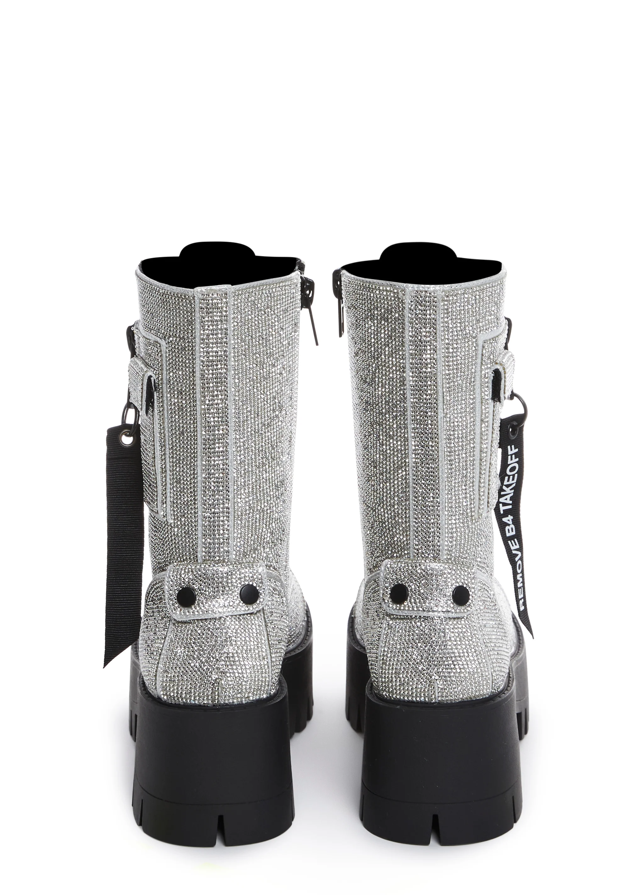 Billionaire Bling Combat Boots - Image 3