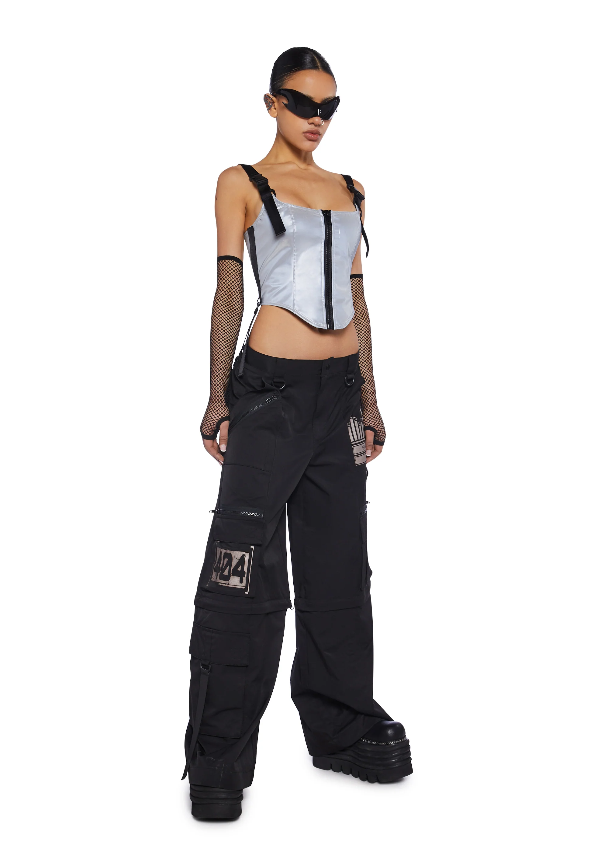 Binary Bliss Wide Leg Pants - Image 6