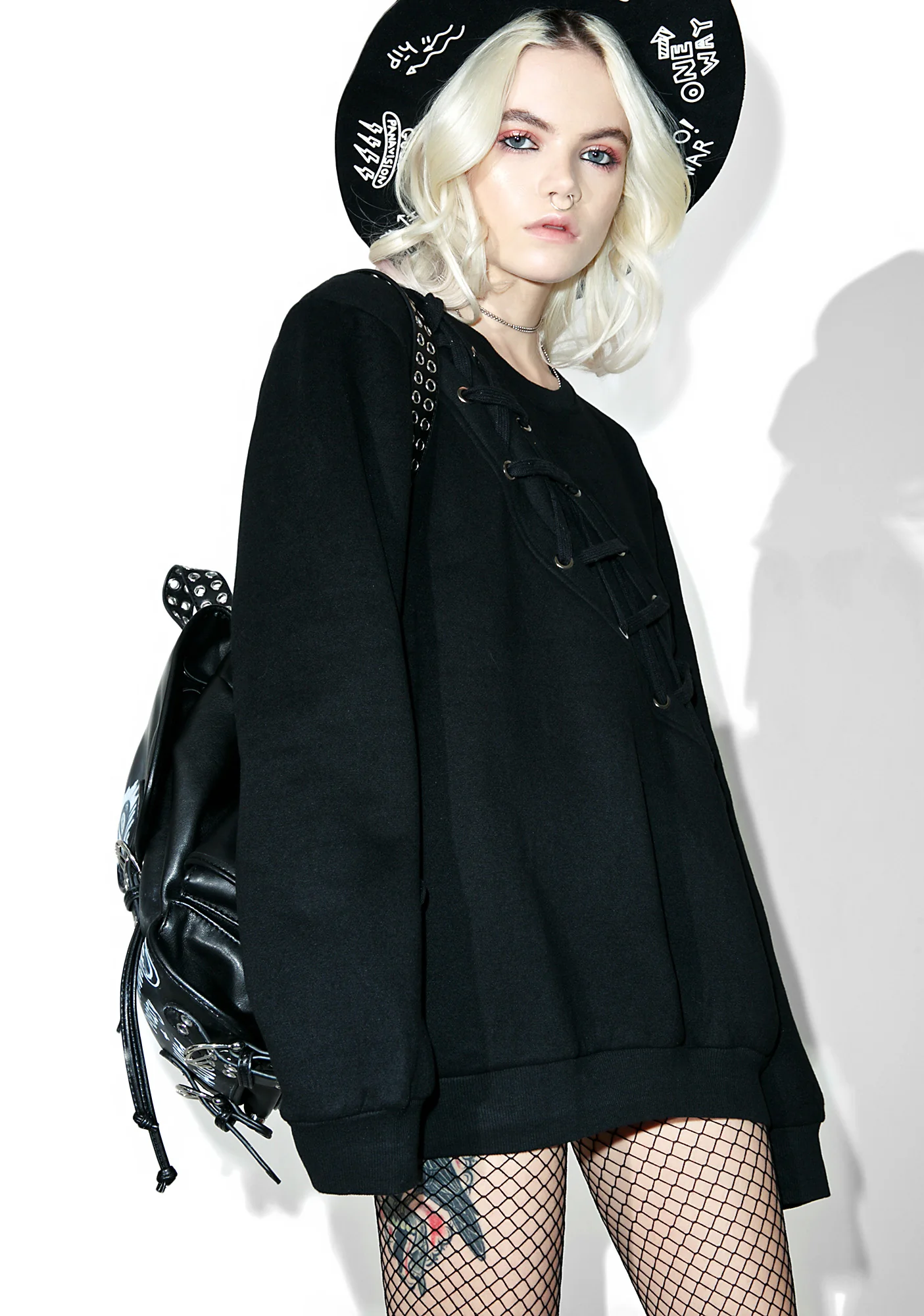 Binding Feelz Lace-up Sweater - Image 3