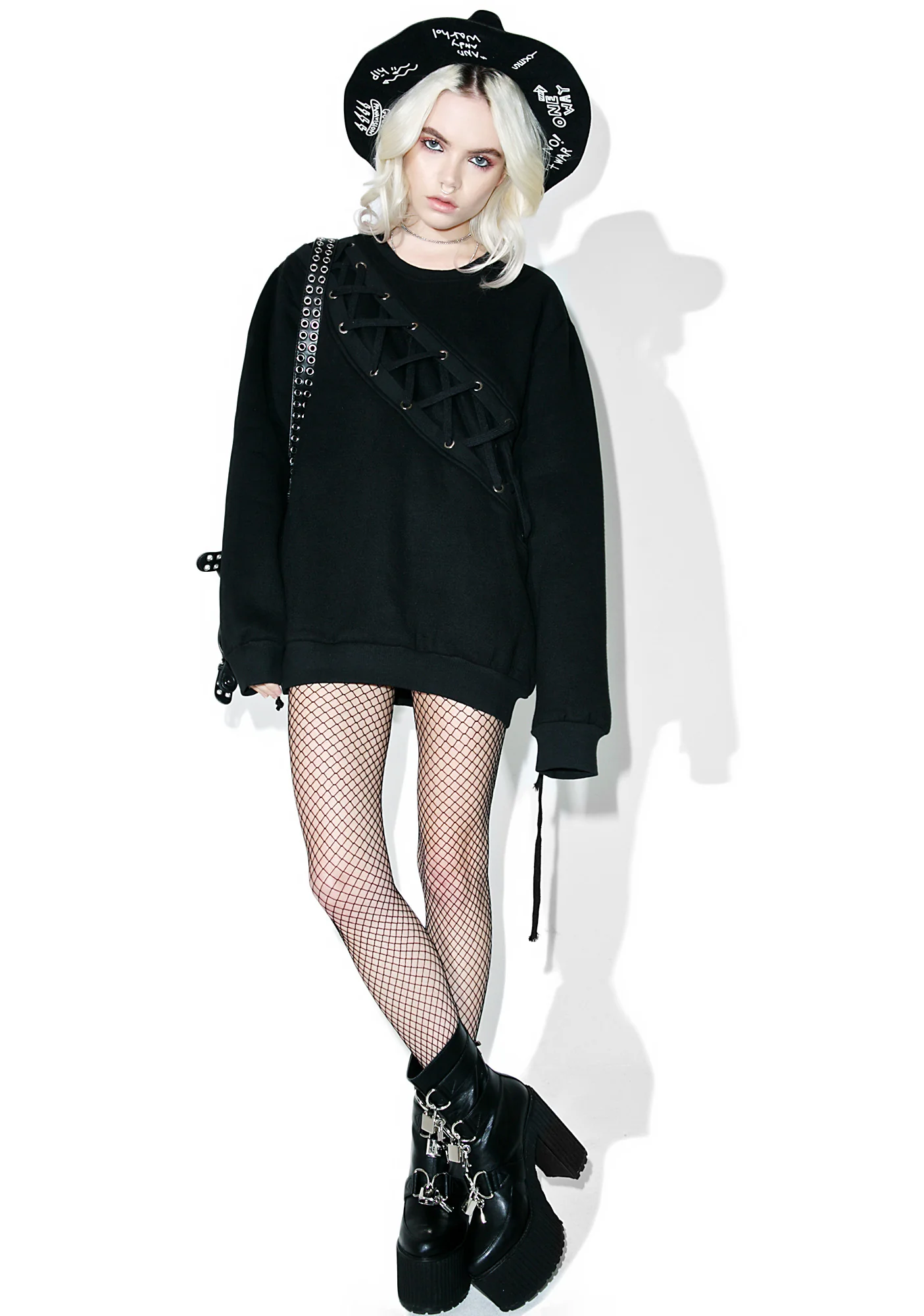 Binding Feelz Lace-up Sweater - Image 5