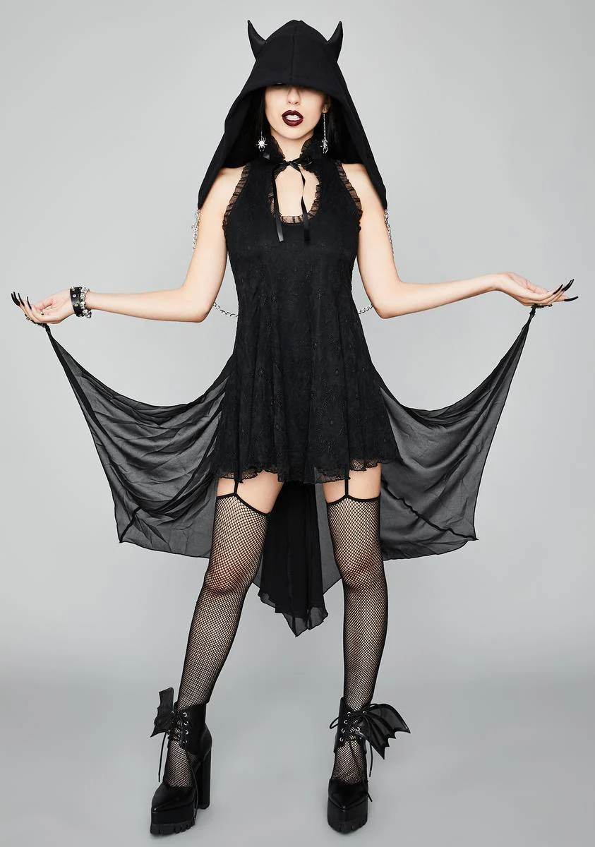 Bite Night Hooded Bat Cape - Image 3