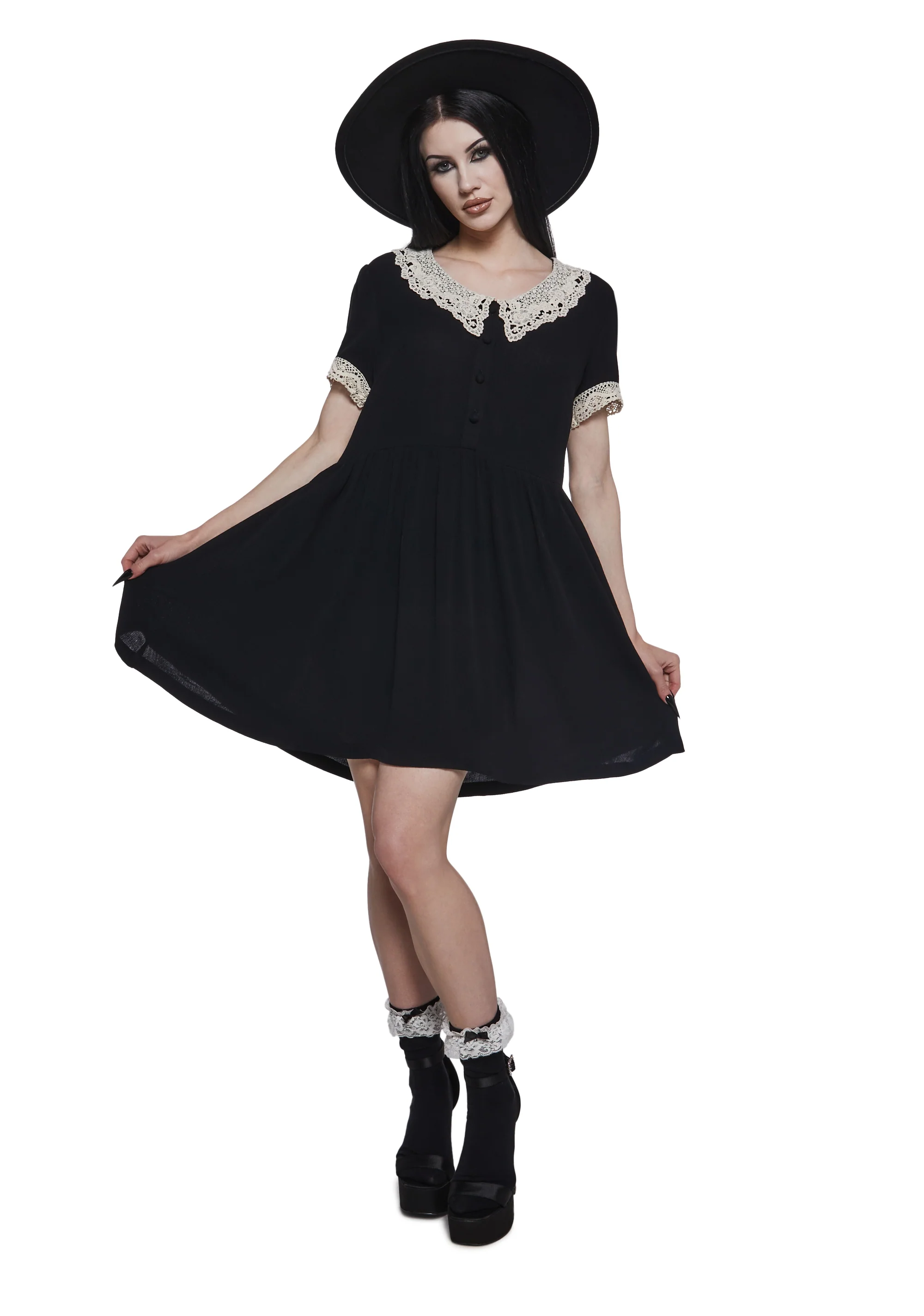 Goth Doll Mini Dress - Image 2
