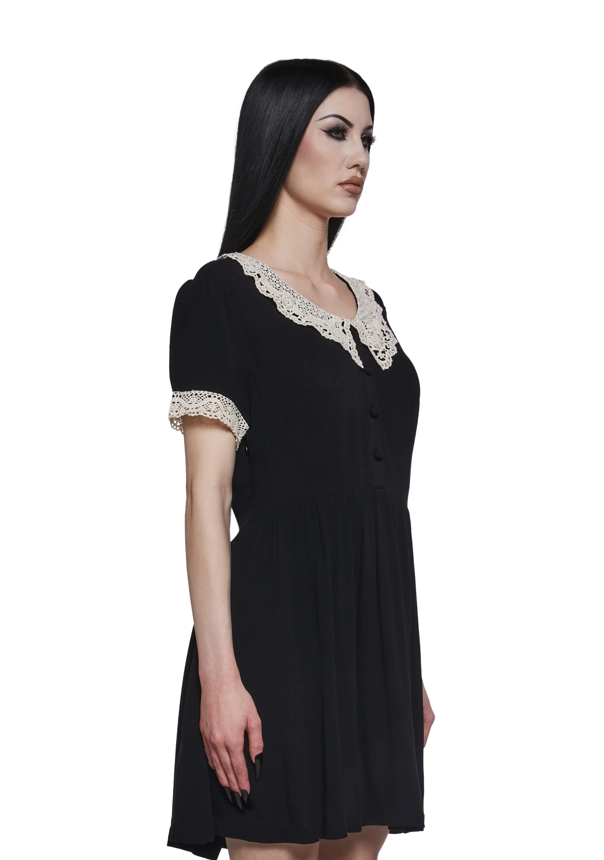 Goth Doll Mini Dress - Image 3