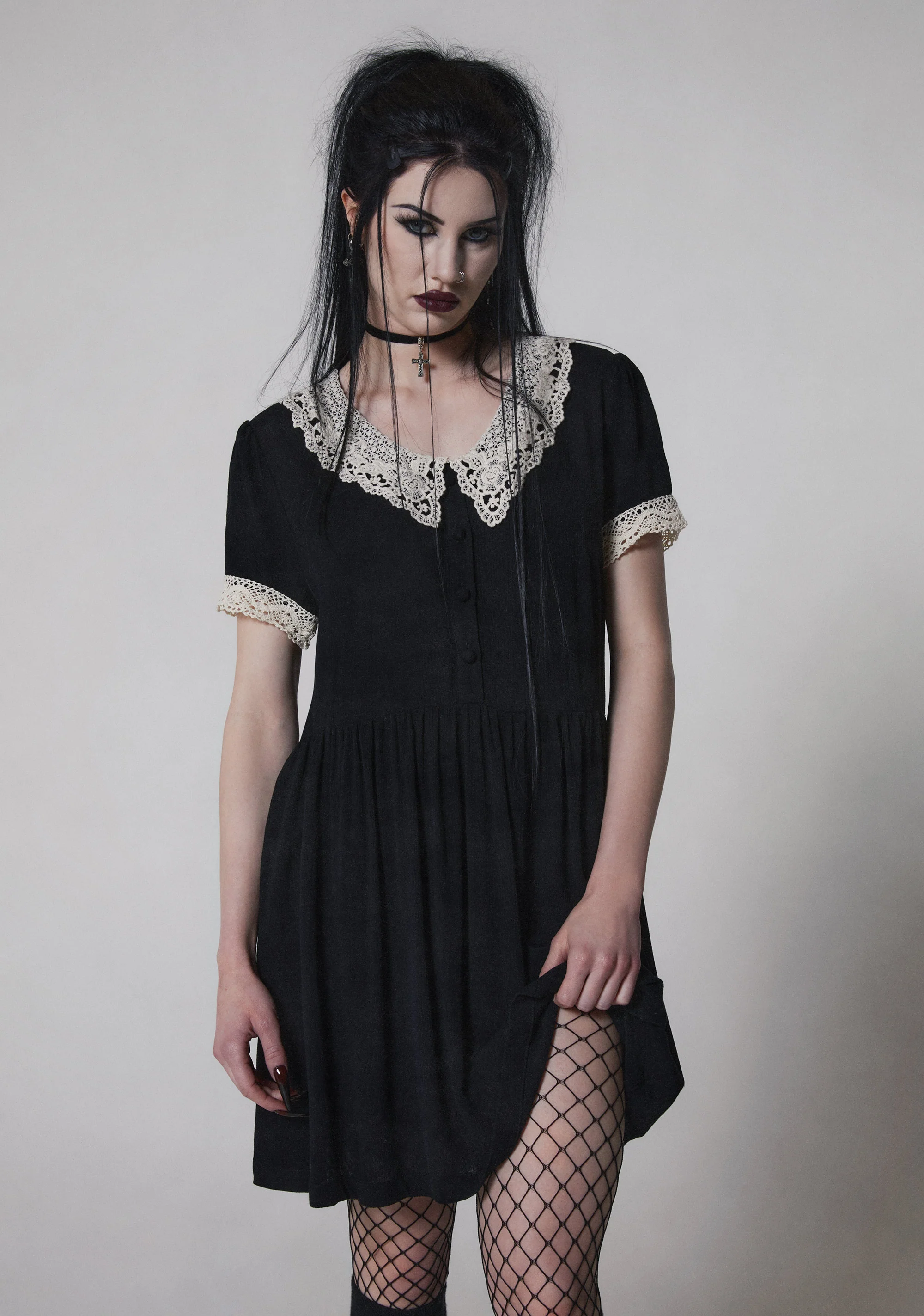 Goth Doll Mini Dress - Image 7