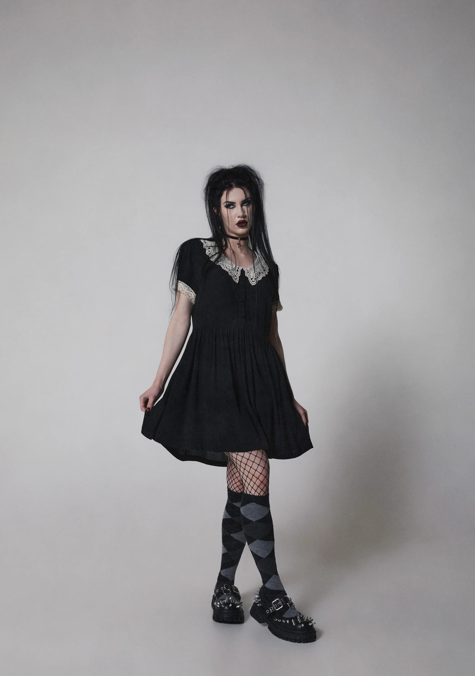 Goth Doll Mini Dress - Image 9
