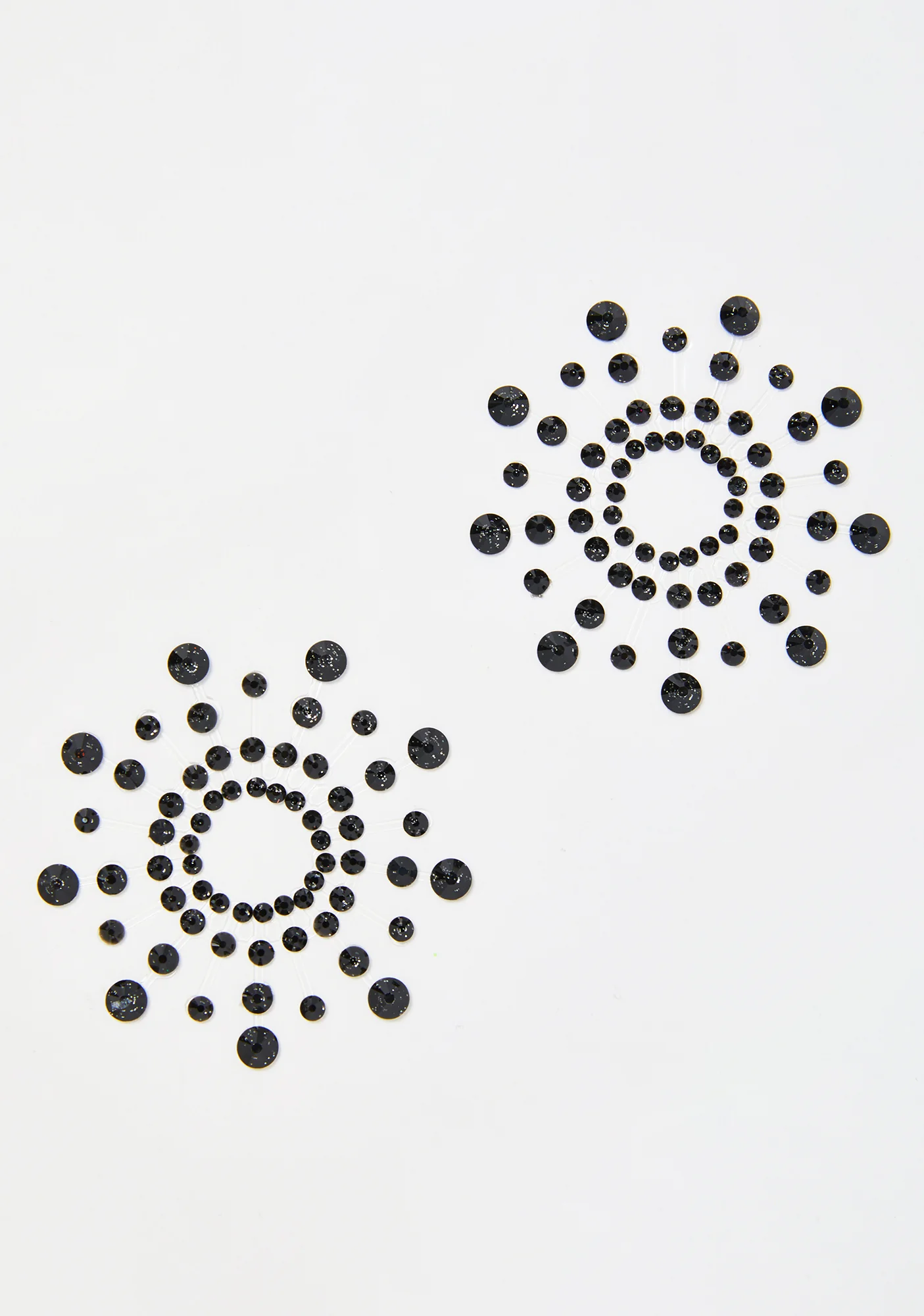Black Crystal Beamz Jewel Pasties - Image 2