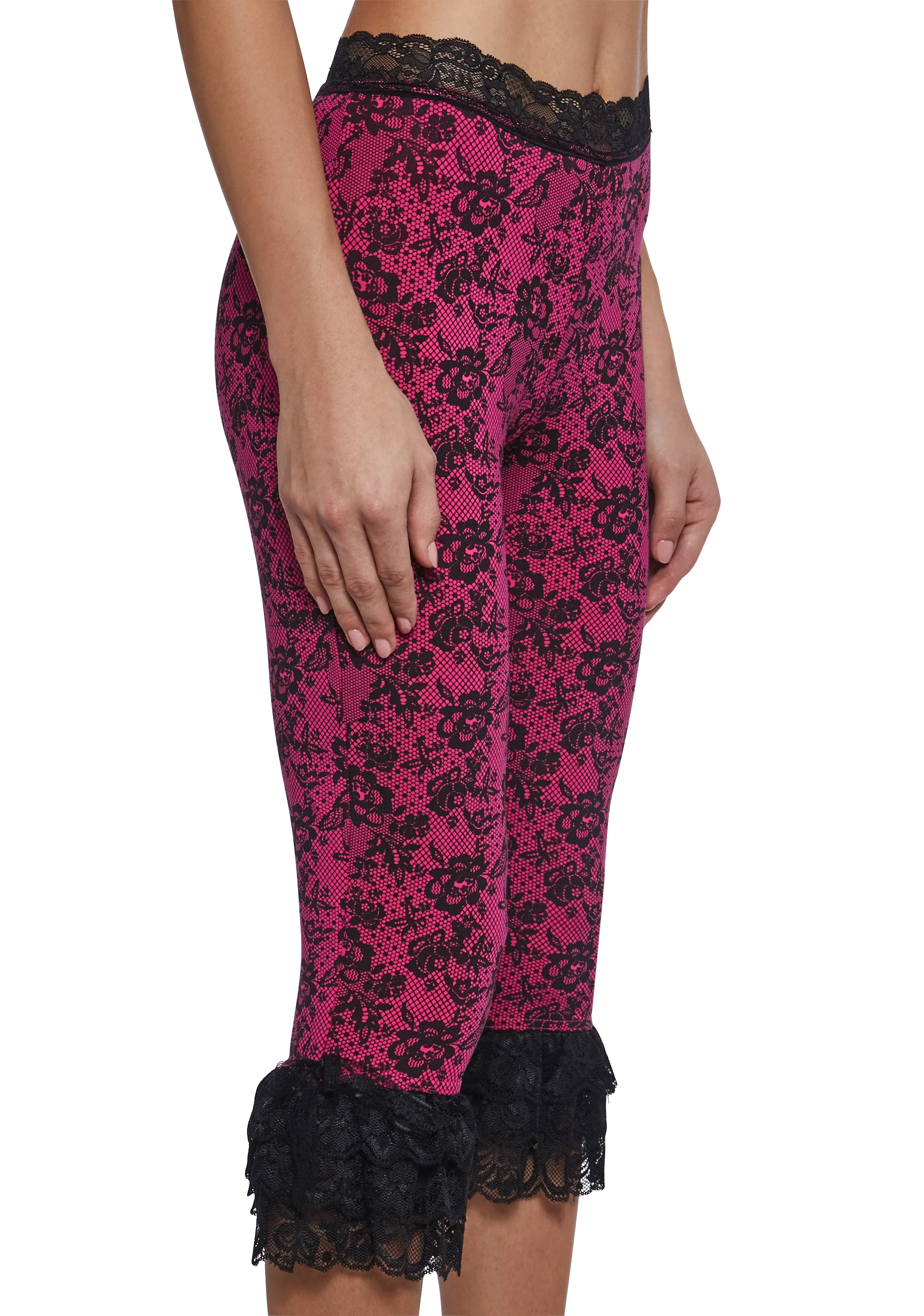 Lace Print Capri Pants - Image 5
