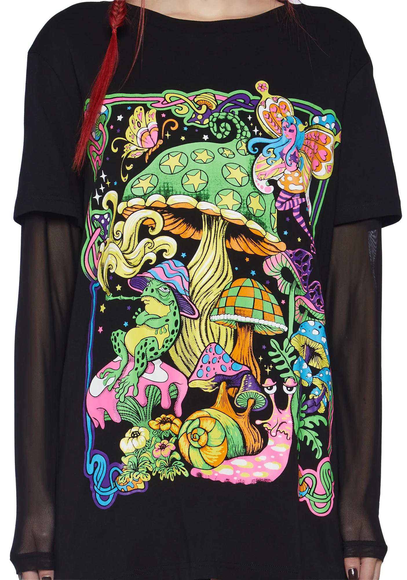 Black Light Memories Graphic Tee - Image 5