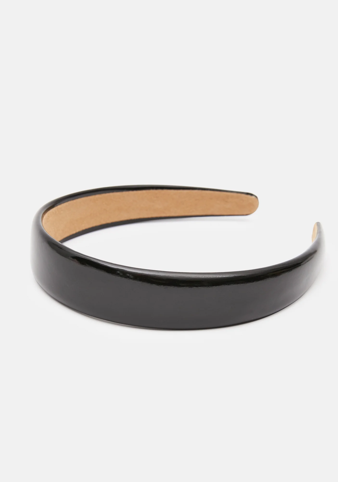Black Love Goals Patent Headband - Image 2