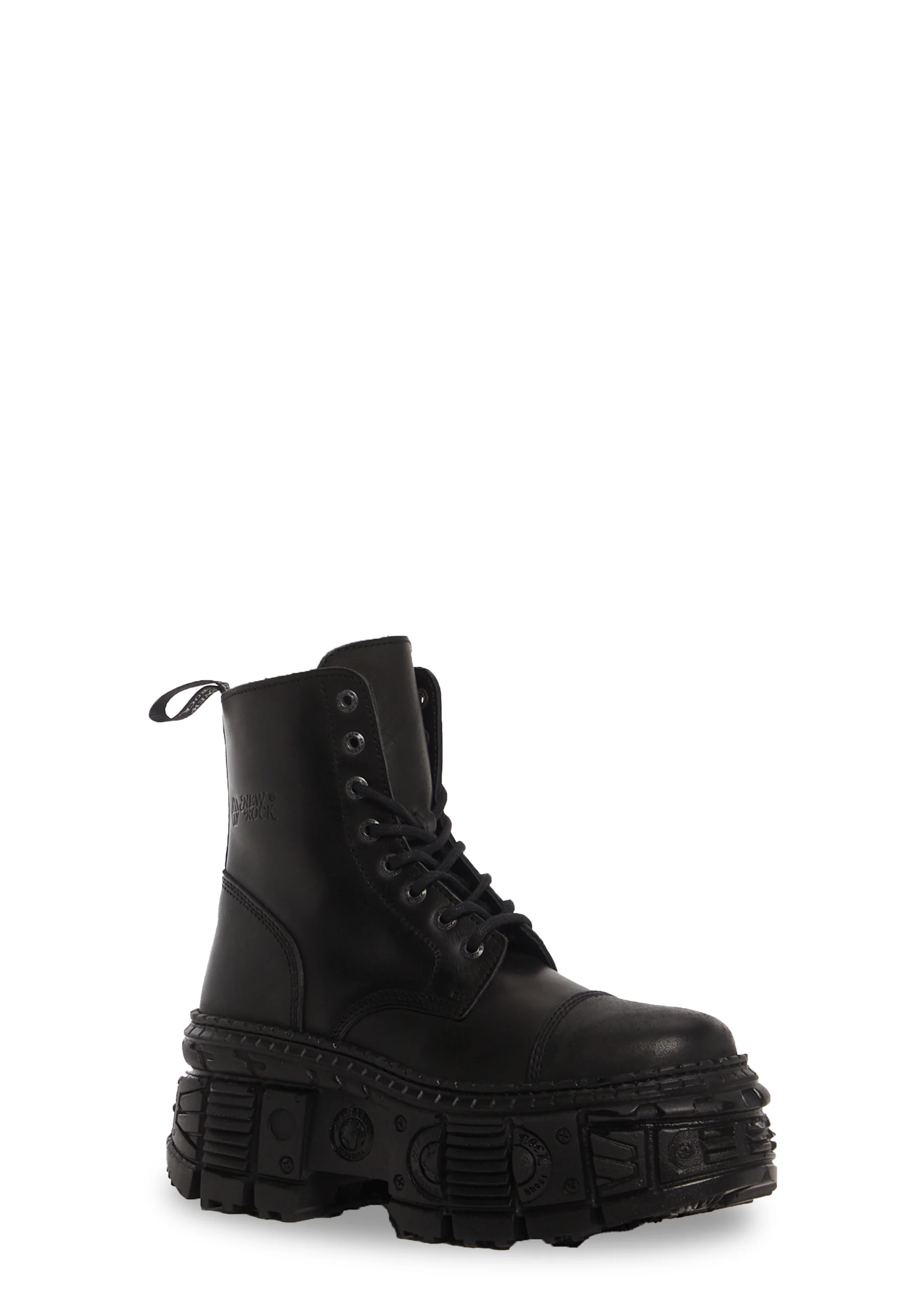 M-WALL083C-S5 Leather Combat Boots - Image 2