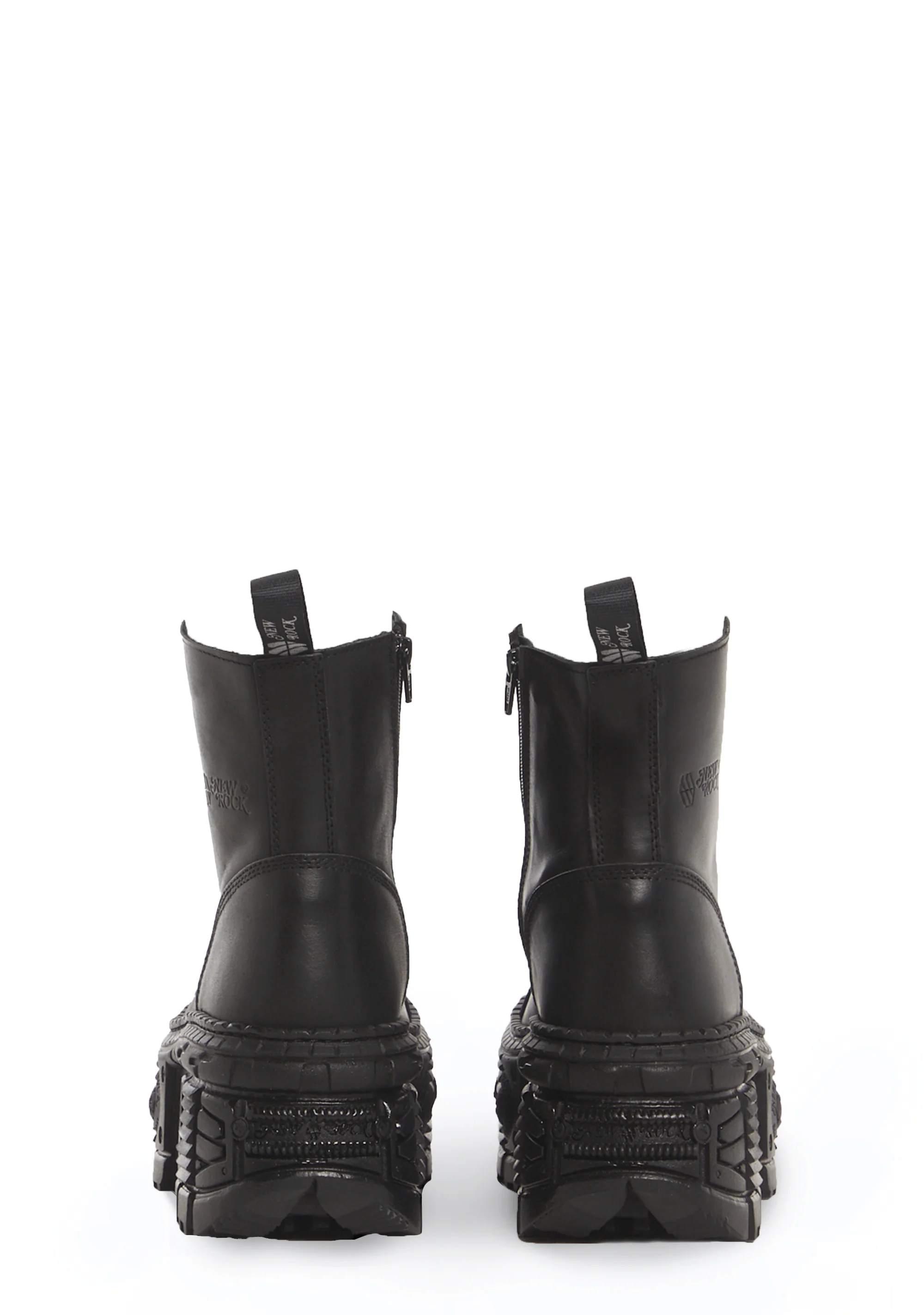 M-WALL083C-S5 Leather Combat Boots - Image 4