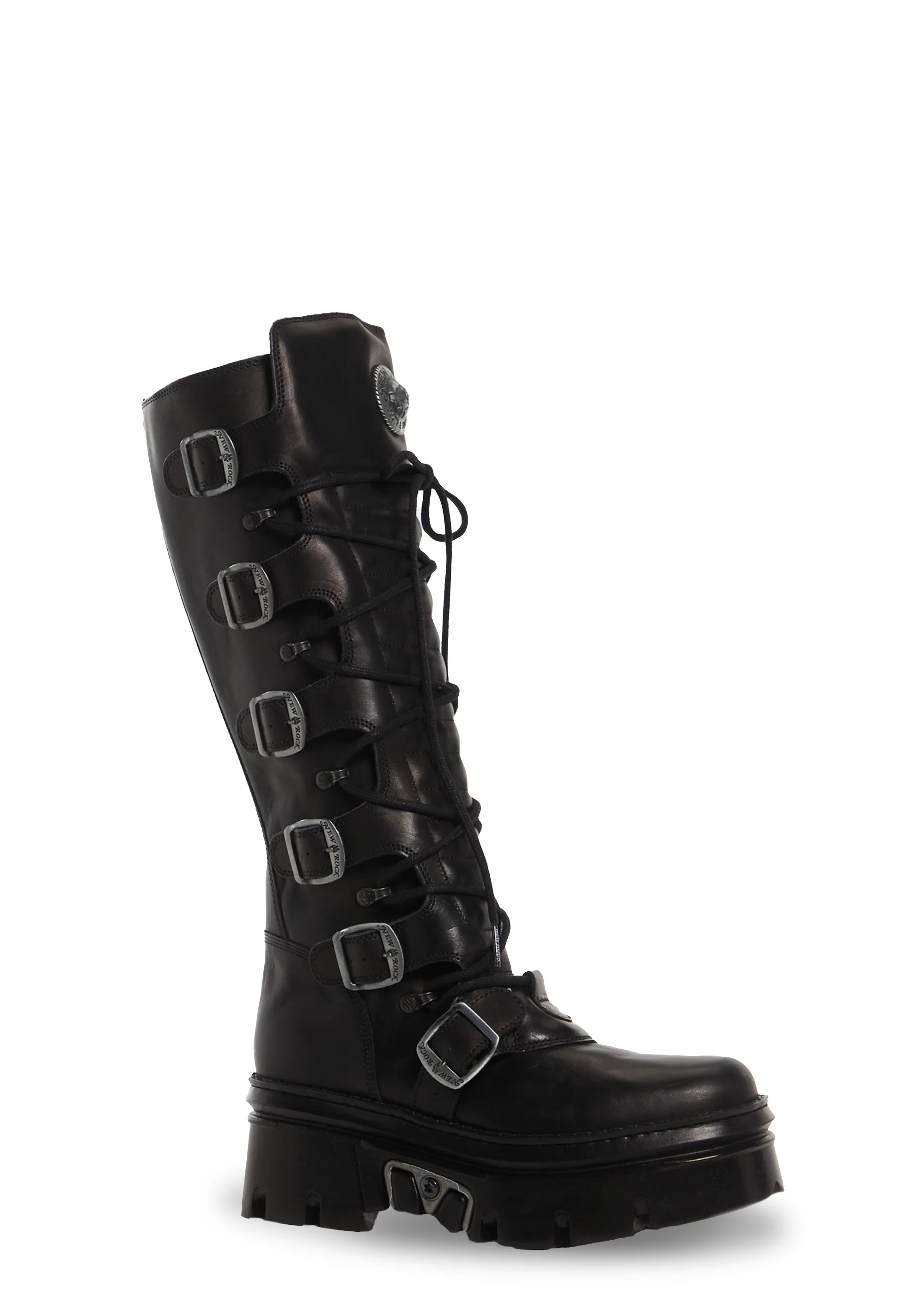 M-WALL272-S1 Leather Knee High Boots - Image 2