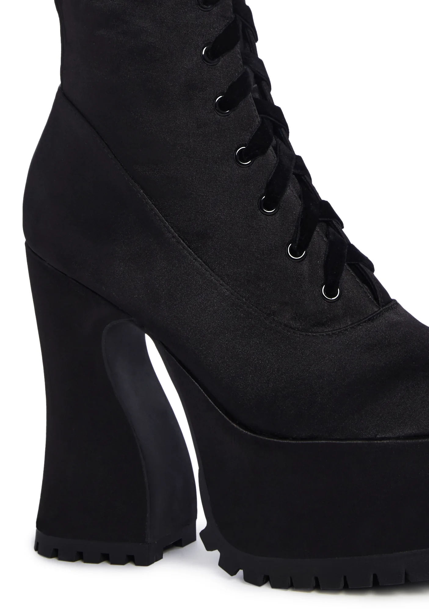 Minimal Effort Platform Boots - Black - Image 4