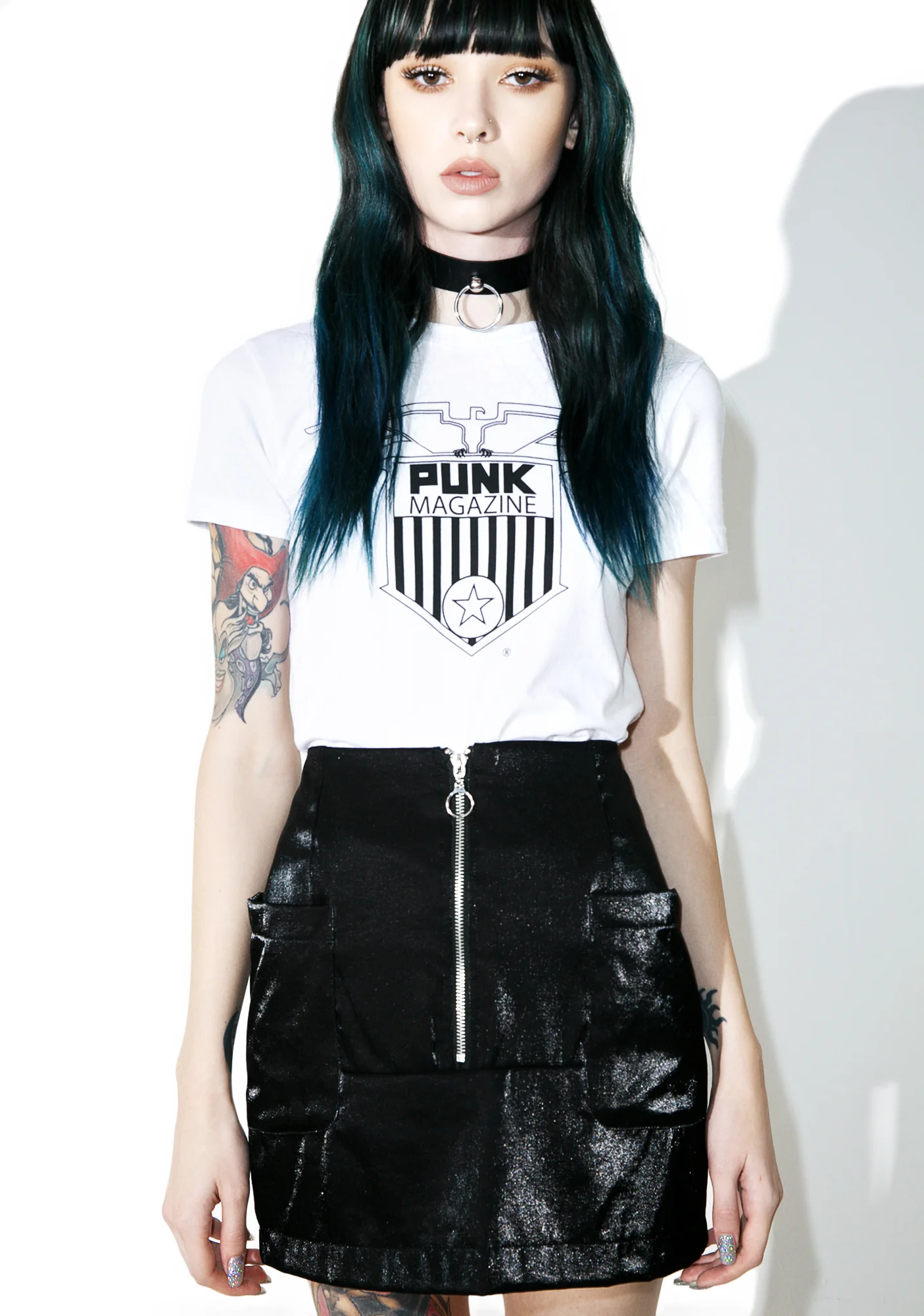 Black Noise Mini Skirt - Image 2