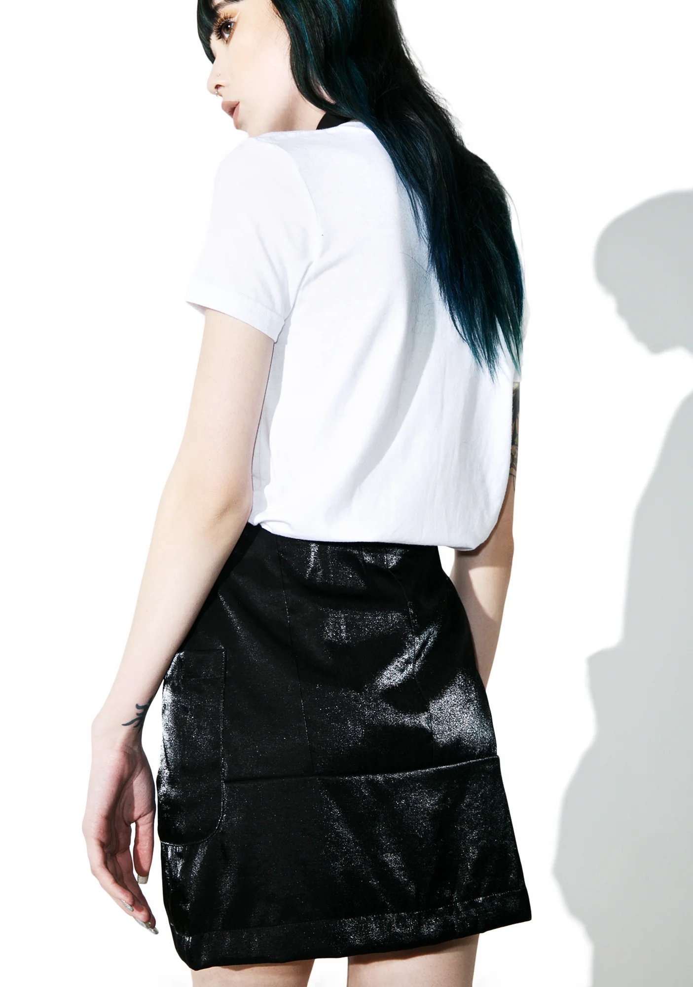 Black Noise Mini Skirt - Image 4