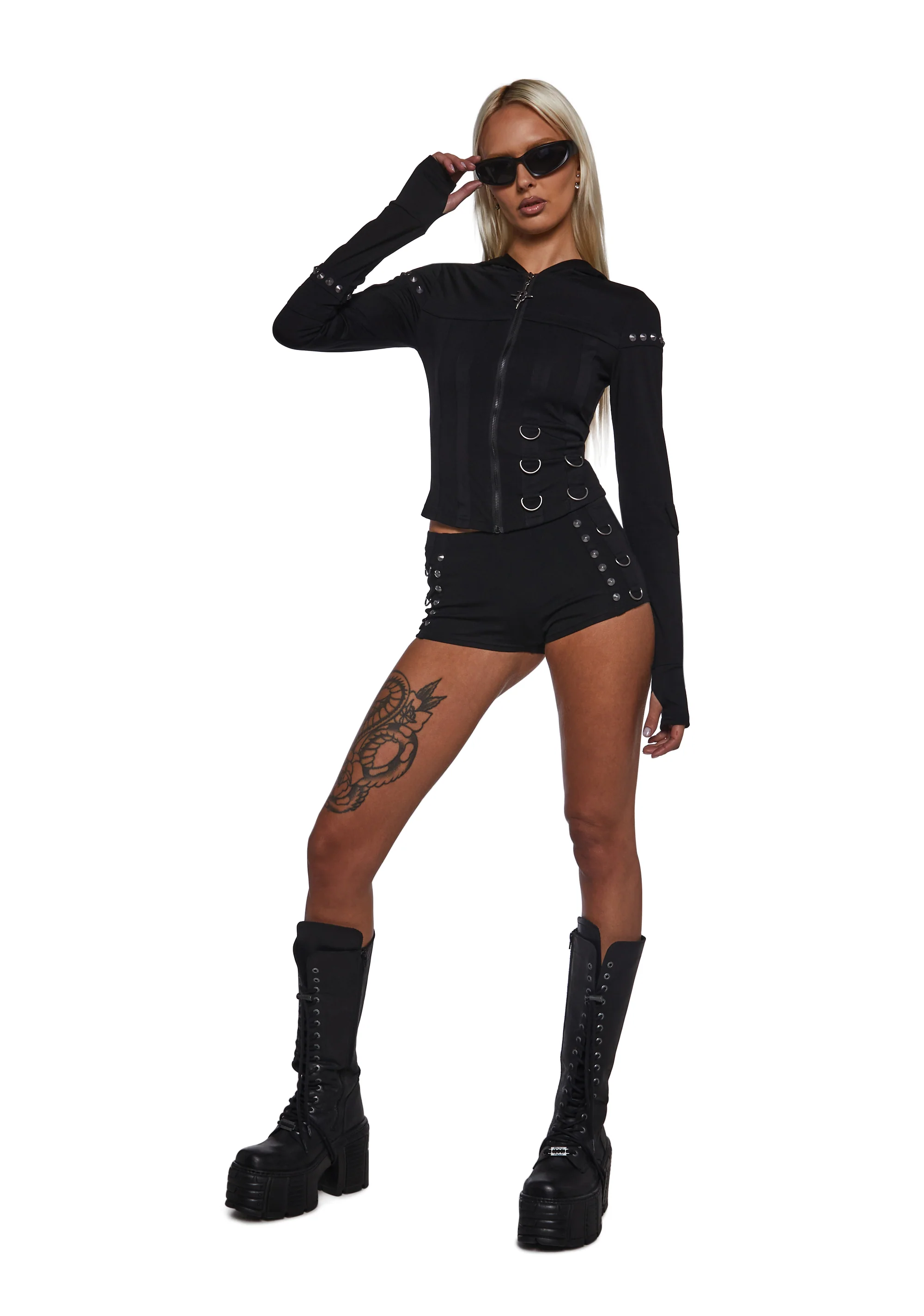 Ego Micro Shorts With Hardware - Image 2