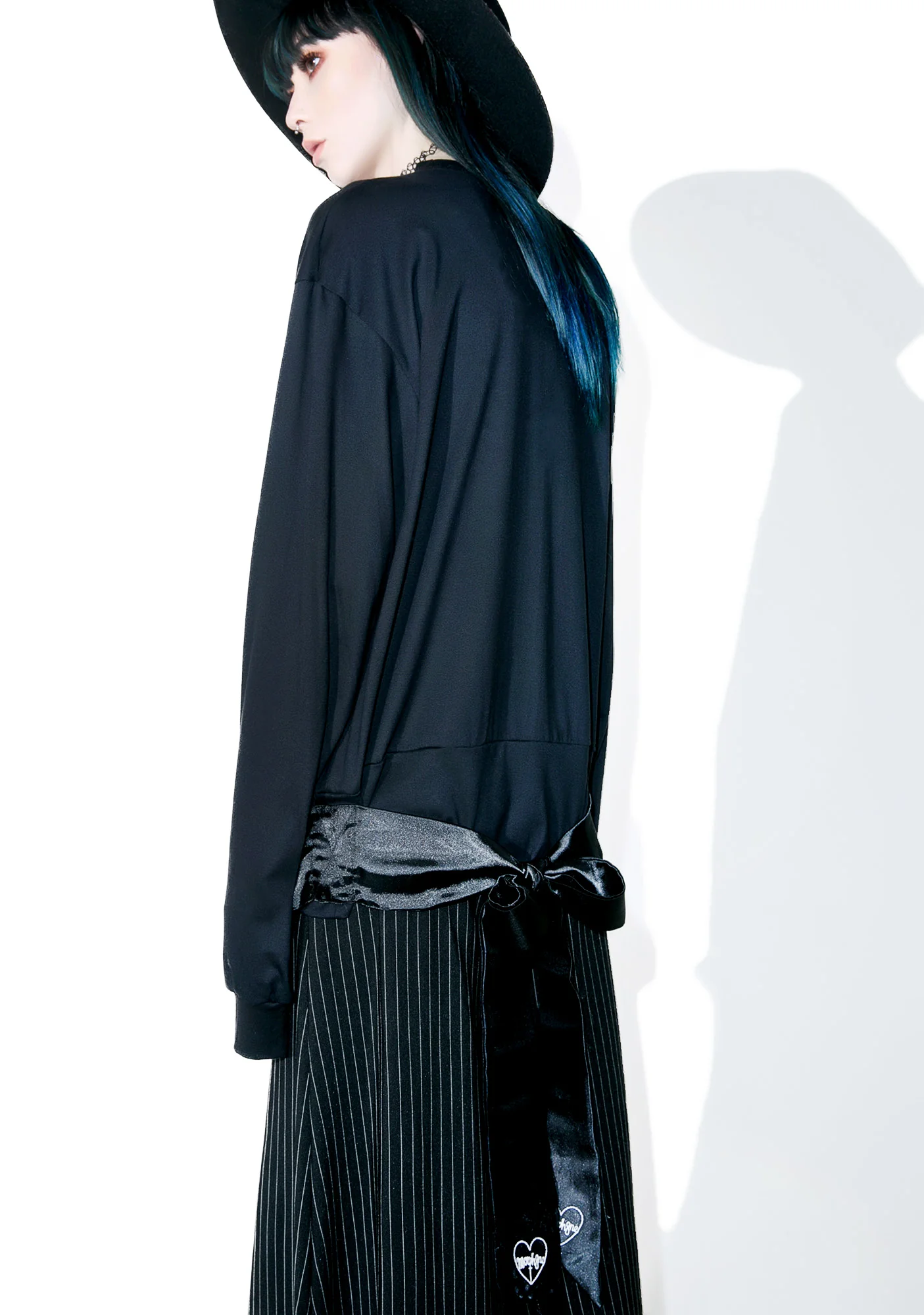 Black Twine Long Sleeve Top - Image 2