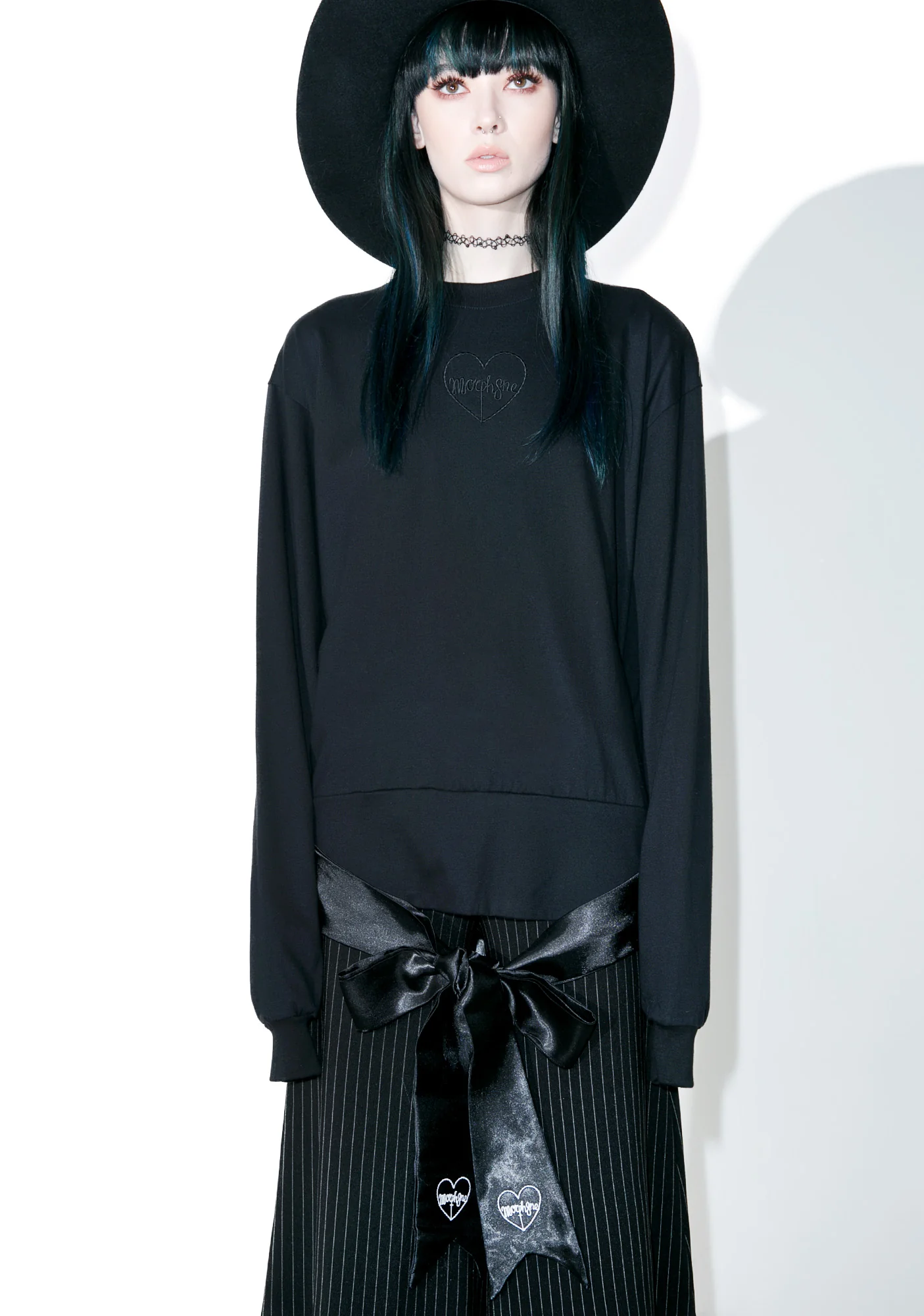 Black Twine Long Sleeve Top - Image 3