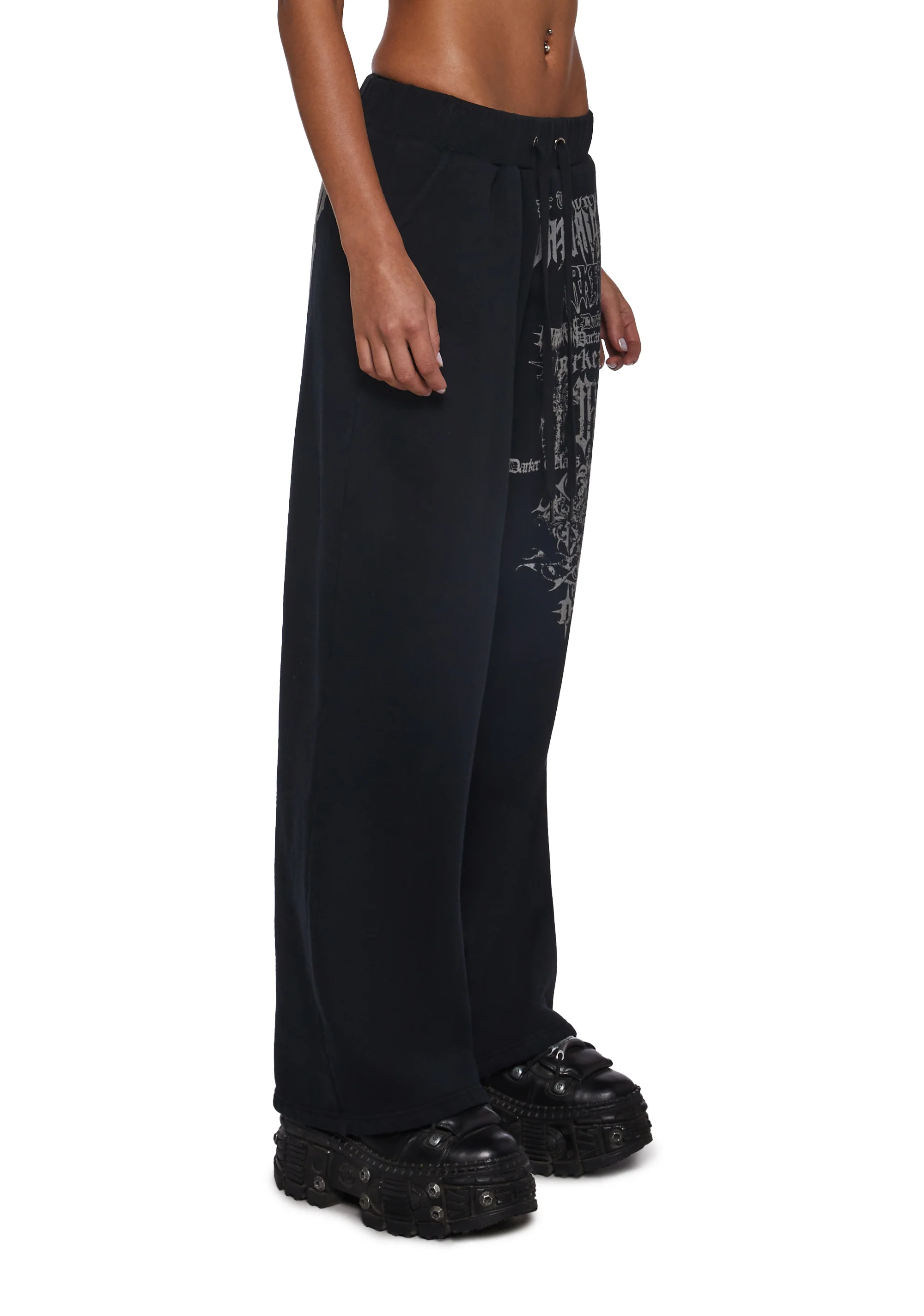 Ego Wide Leg Sweatpants With Graphics - Image 3