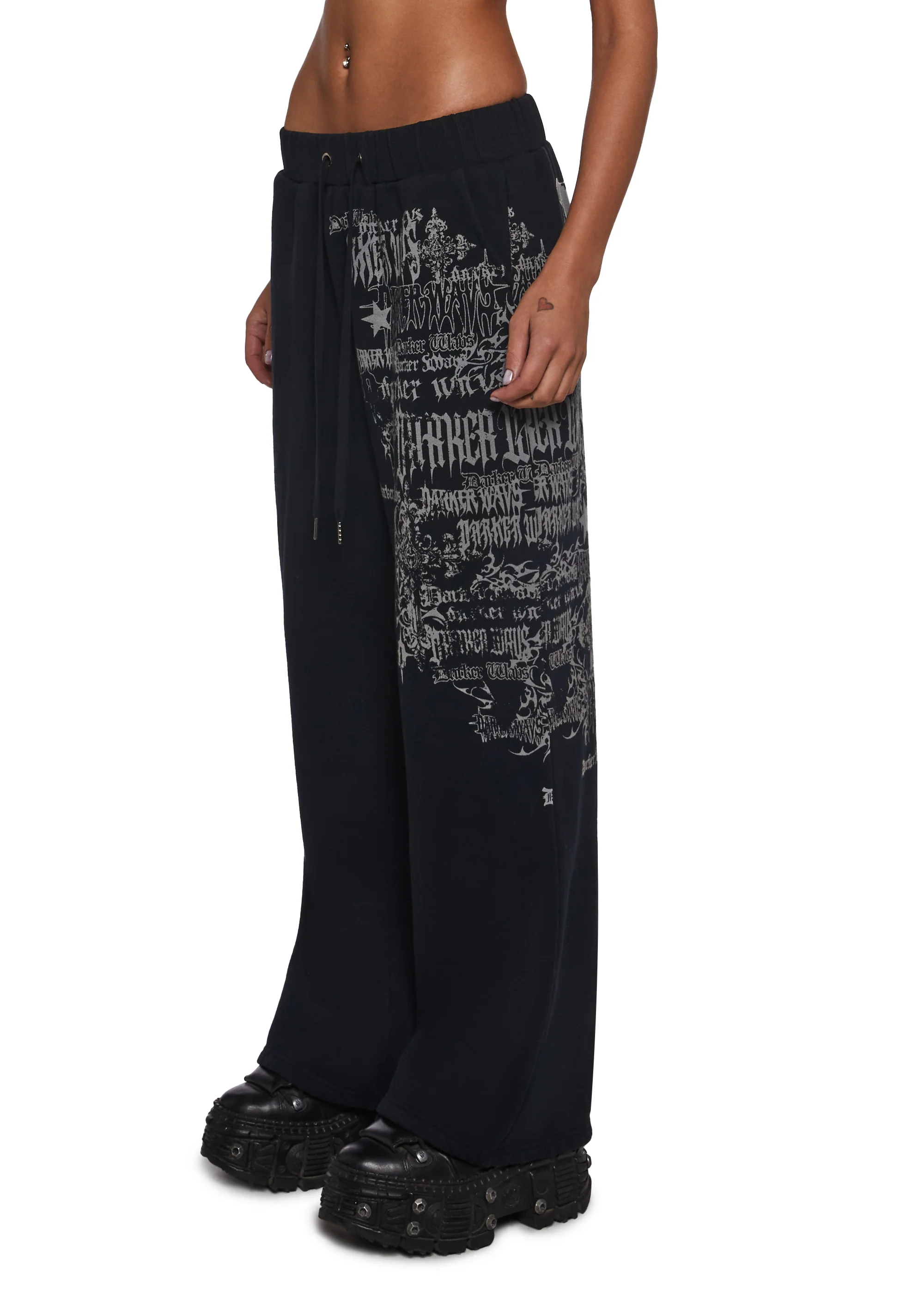 Ego Wide Leg Sweatpants With Graphics - Image 5