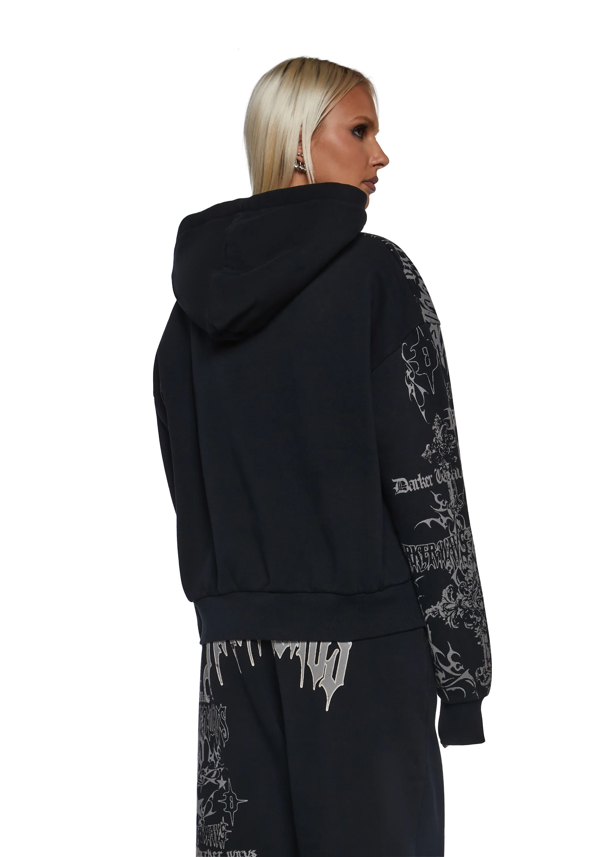 Ego Zip-Up Hoodie With Graphics - Image 4