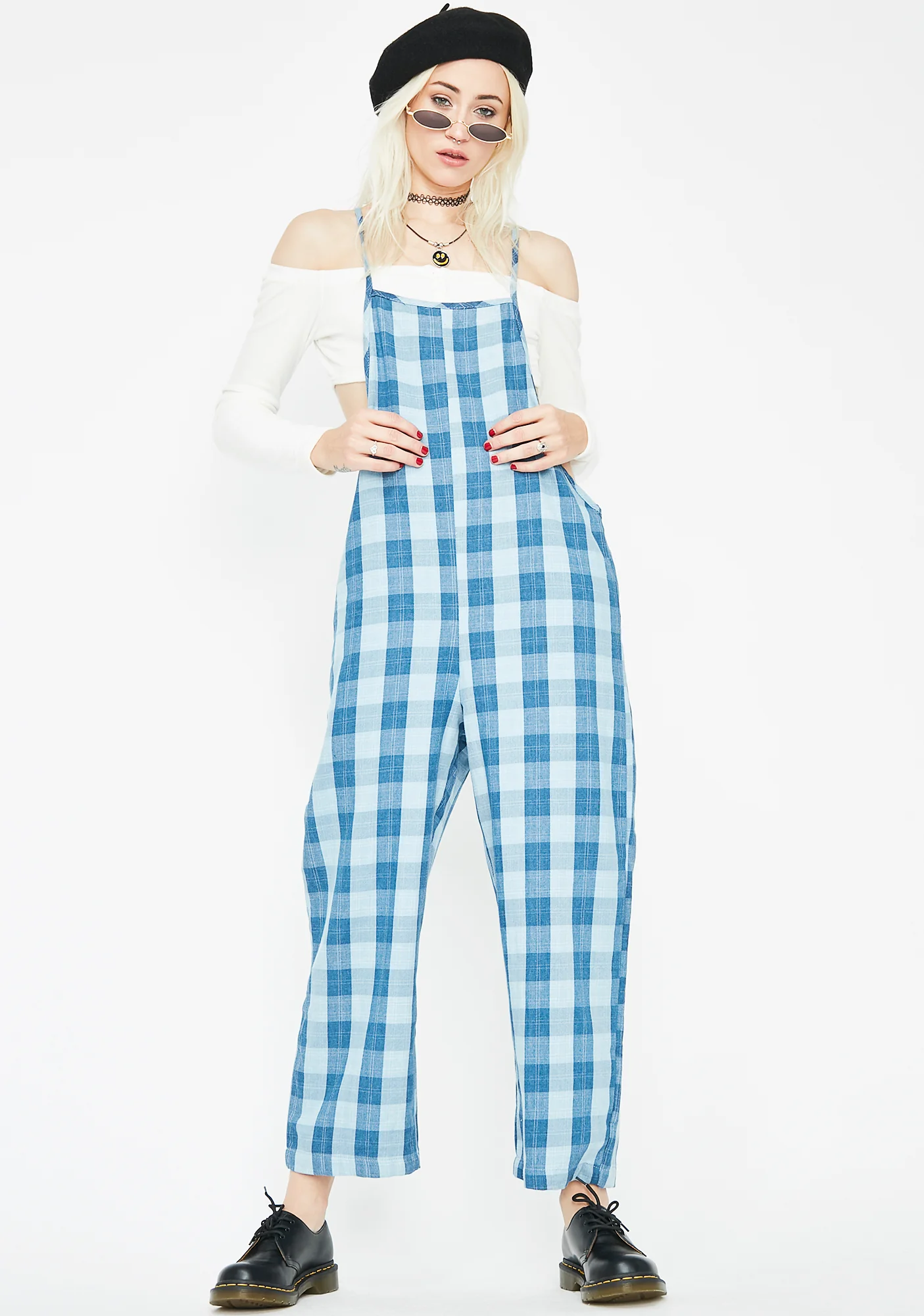 Blair St. Claire Plaid Jumpsuit - Image 3