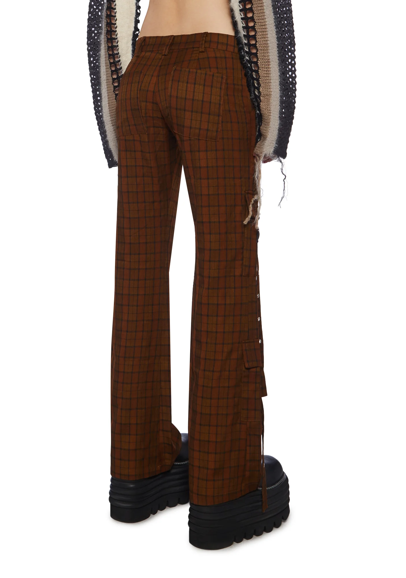 Blake Check Flare Pants - Image 4