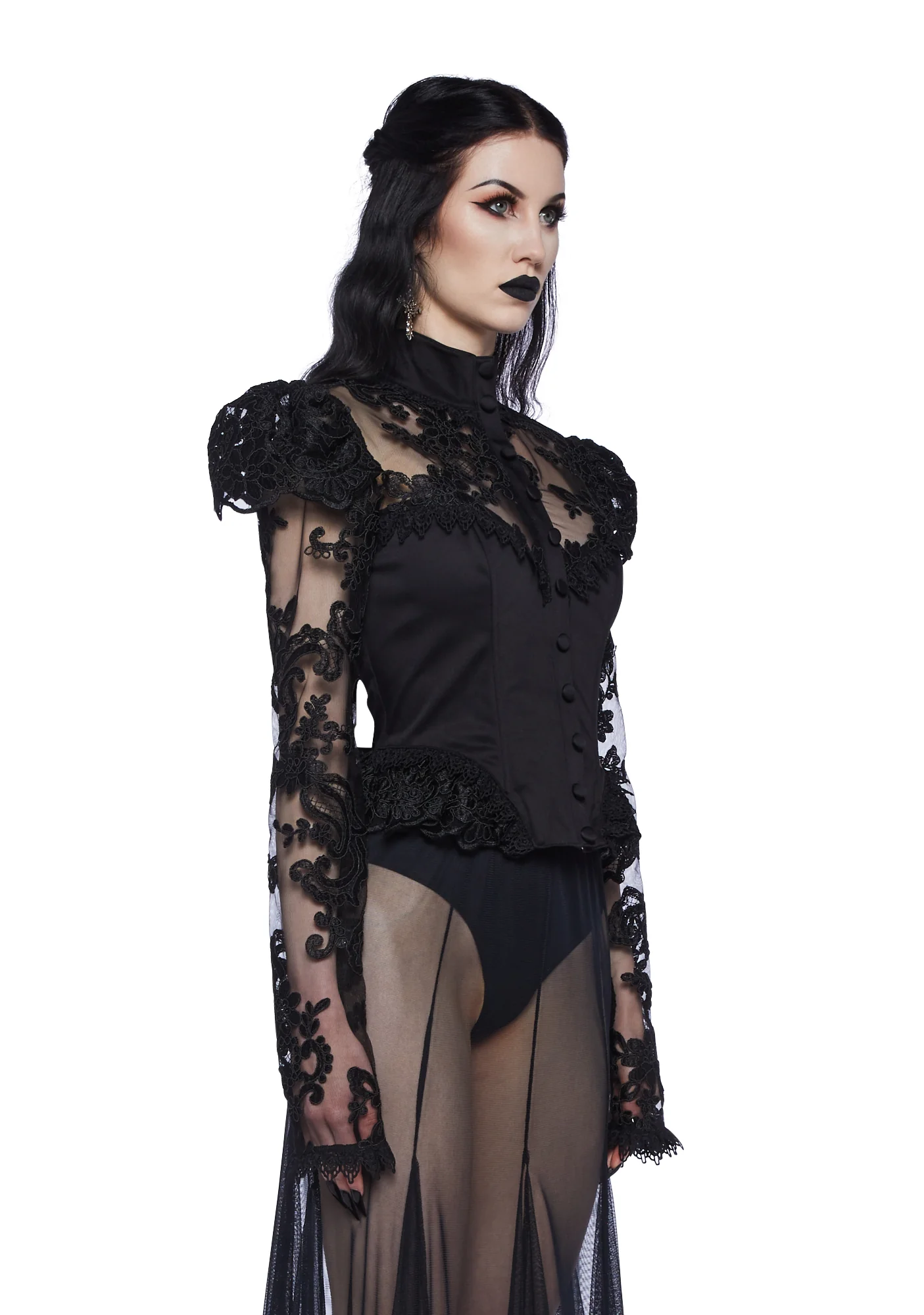 Dark Trysts Lace Top - Image 3