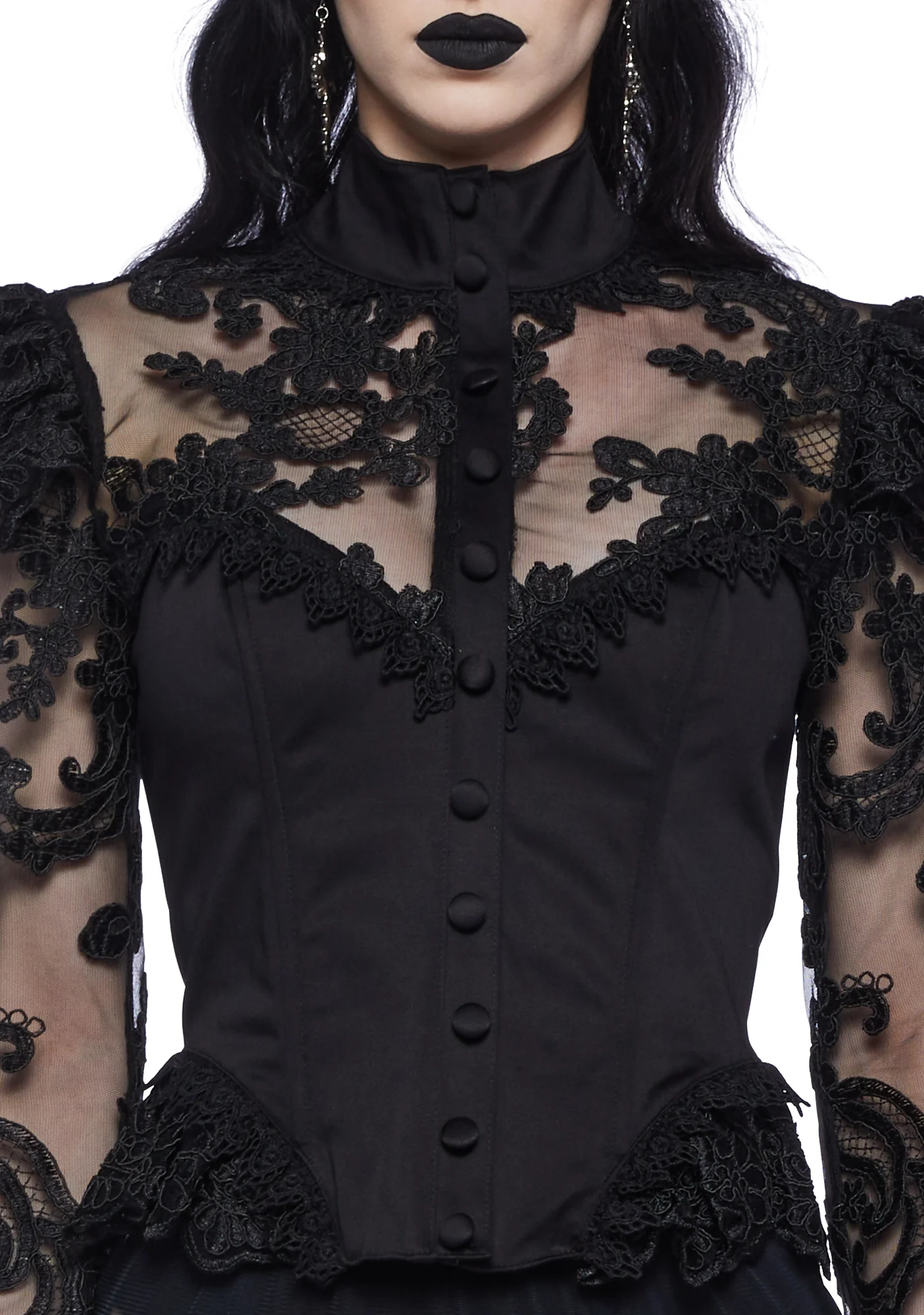 Dark Trysts Lace Top - Image 6