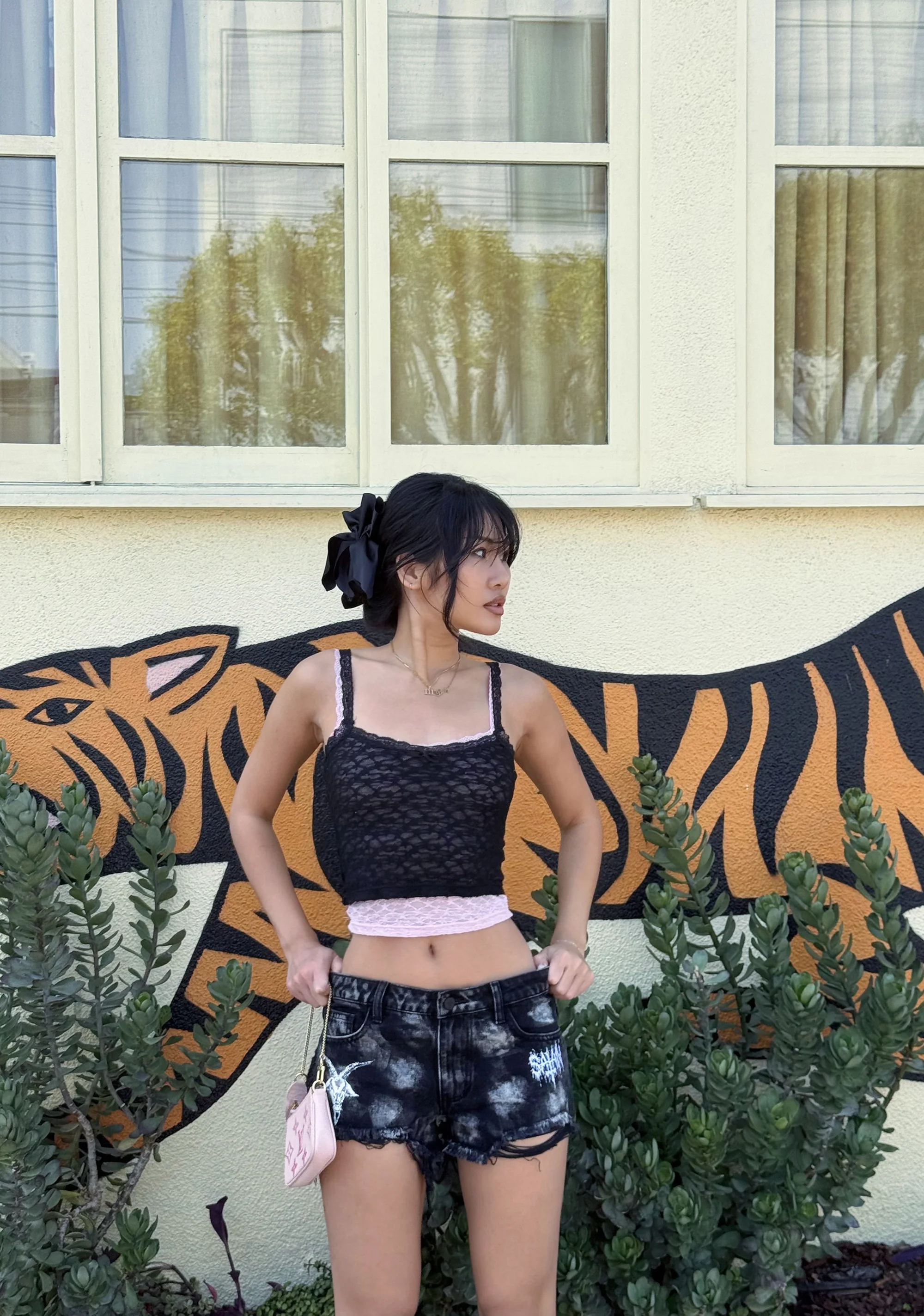 Pit Goddess Bleached Shorts - Image 6